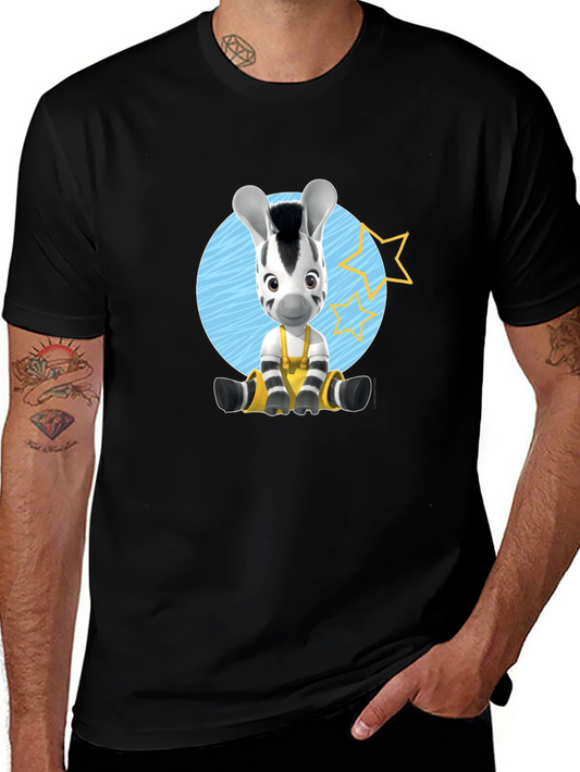 Zebra Cartoon Graphic T-Shirt