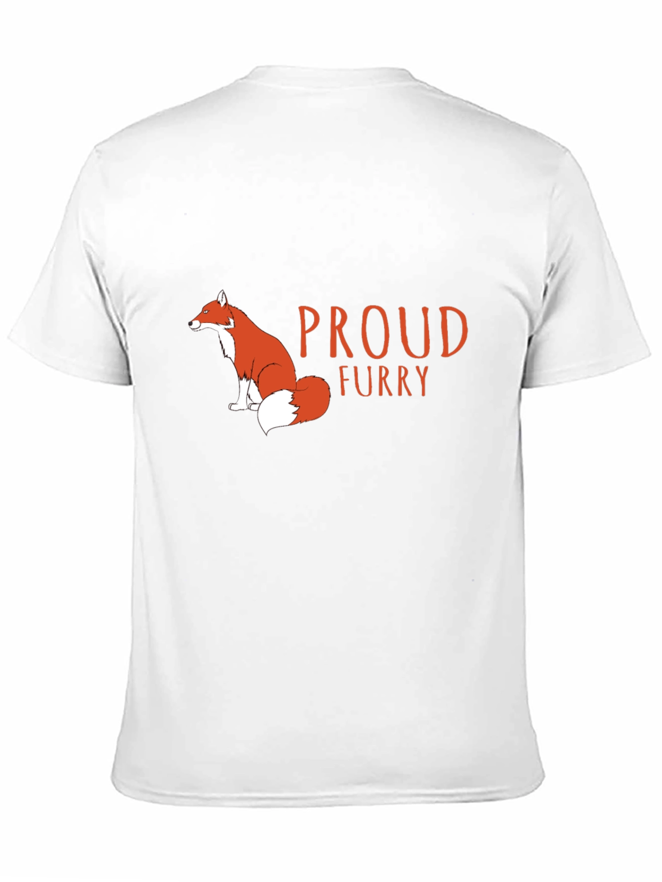 Proud Furry Fox Graphic T-Shirt - Black