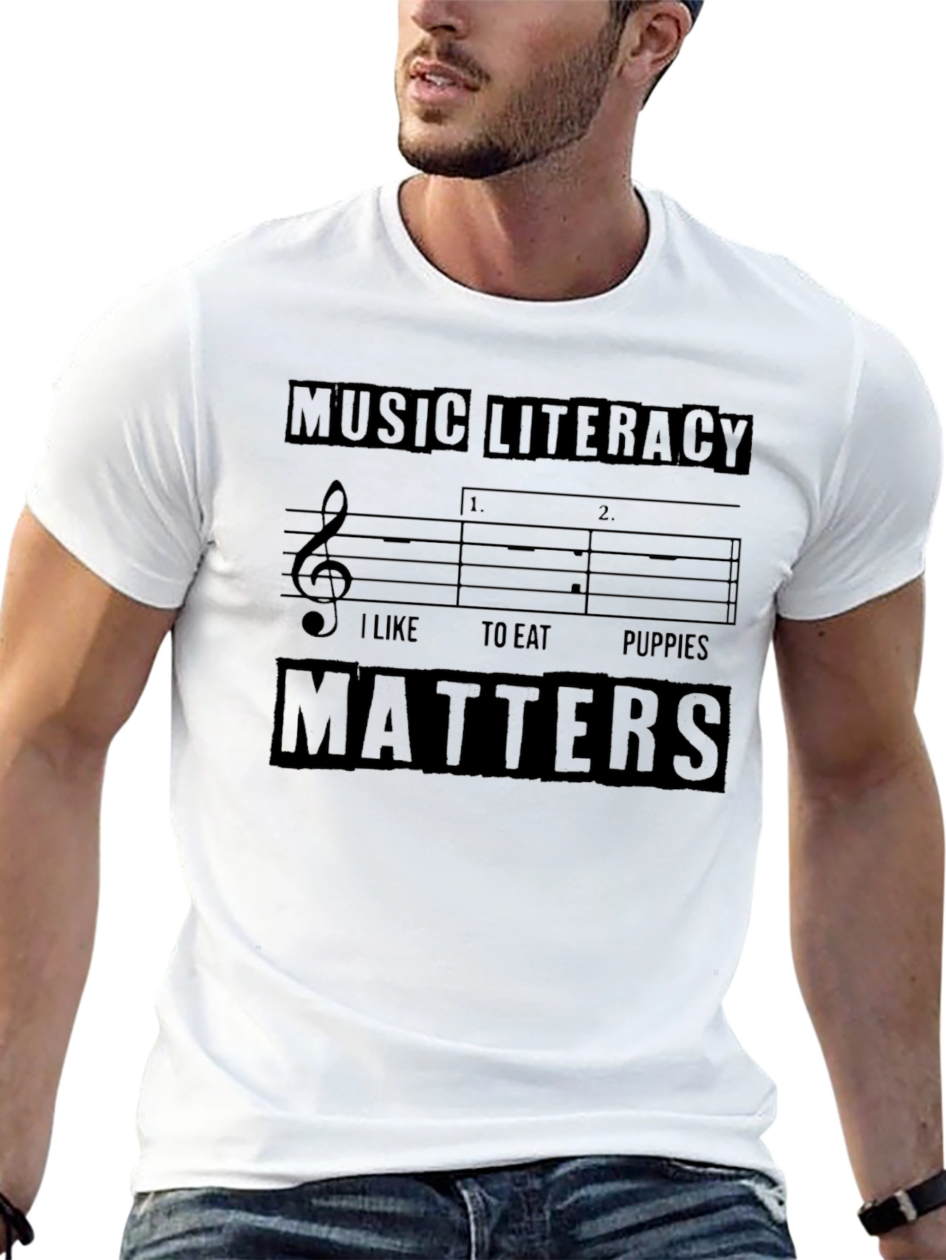 Music Literacy Matters Funny T-Shirt