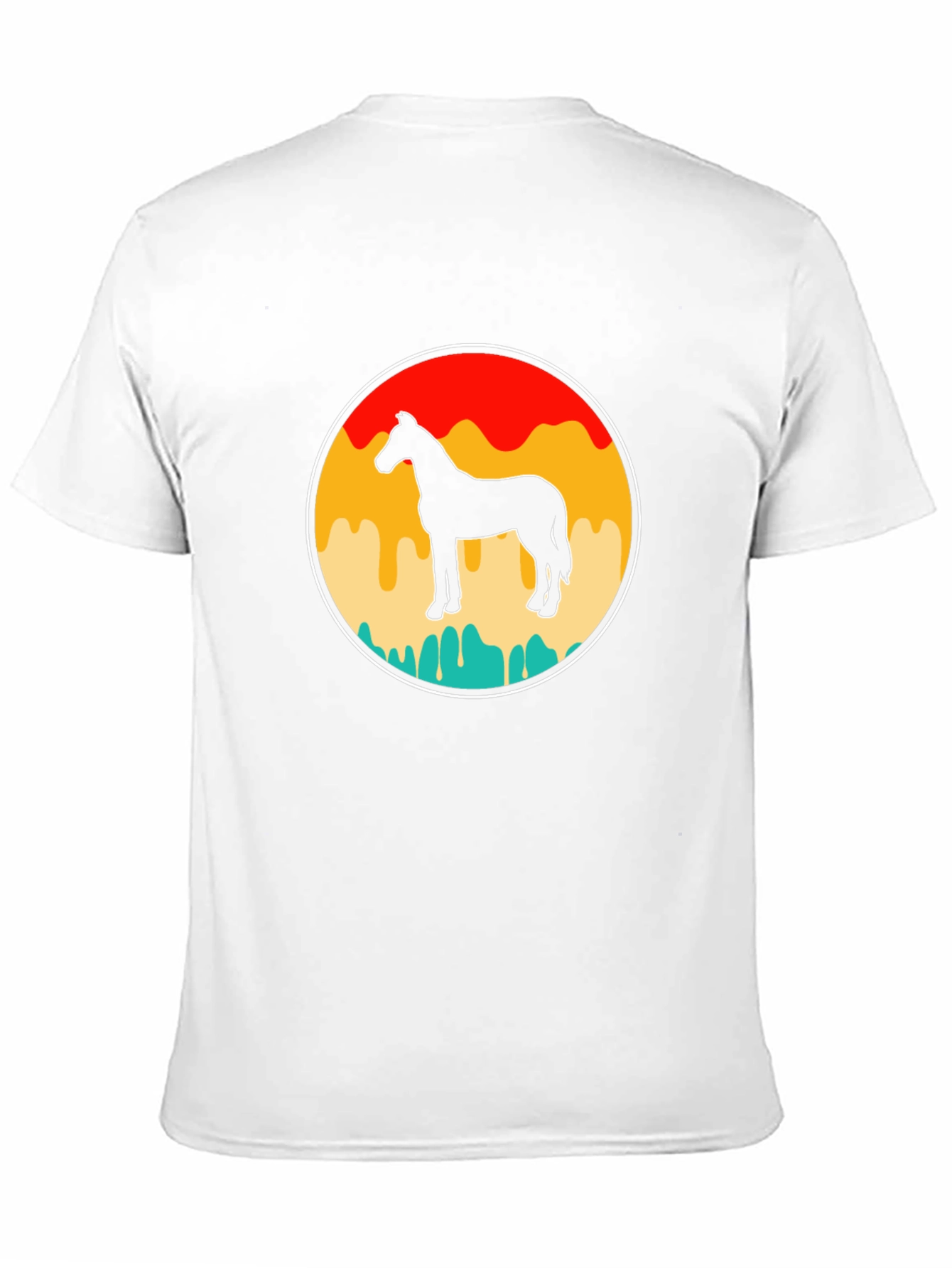 Retro Horse Graphic Tee - Black