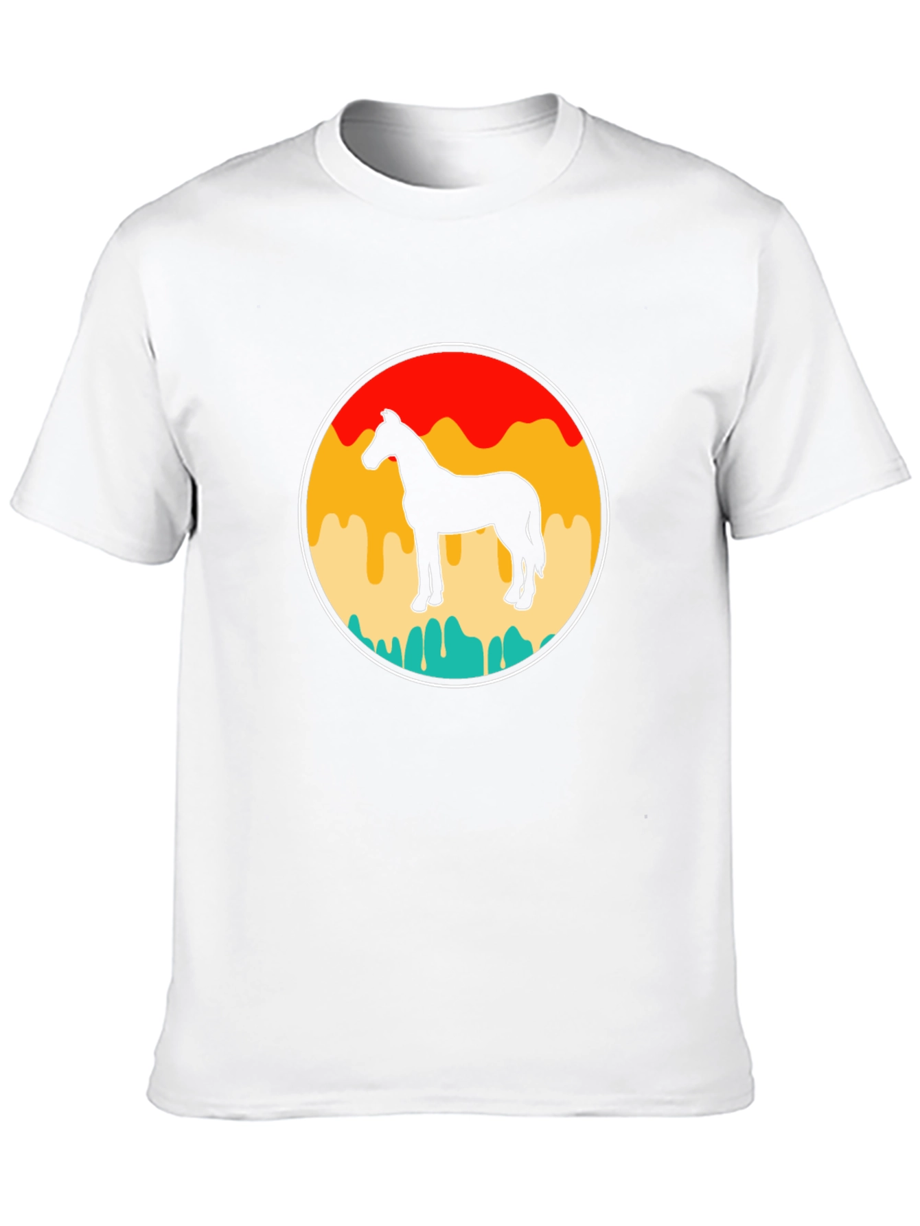 Retro Horse Graphic Tee - Black