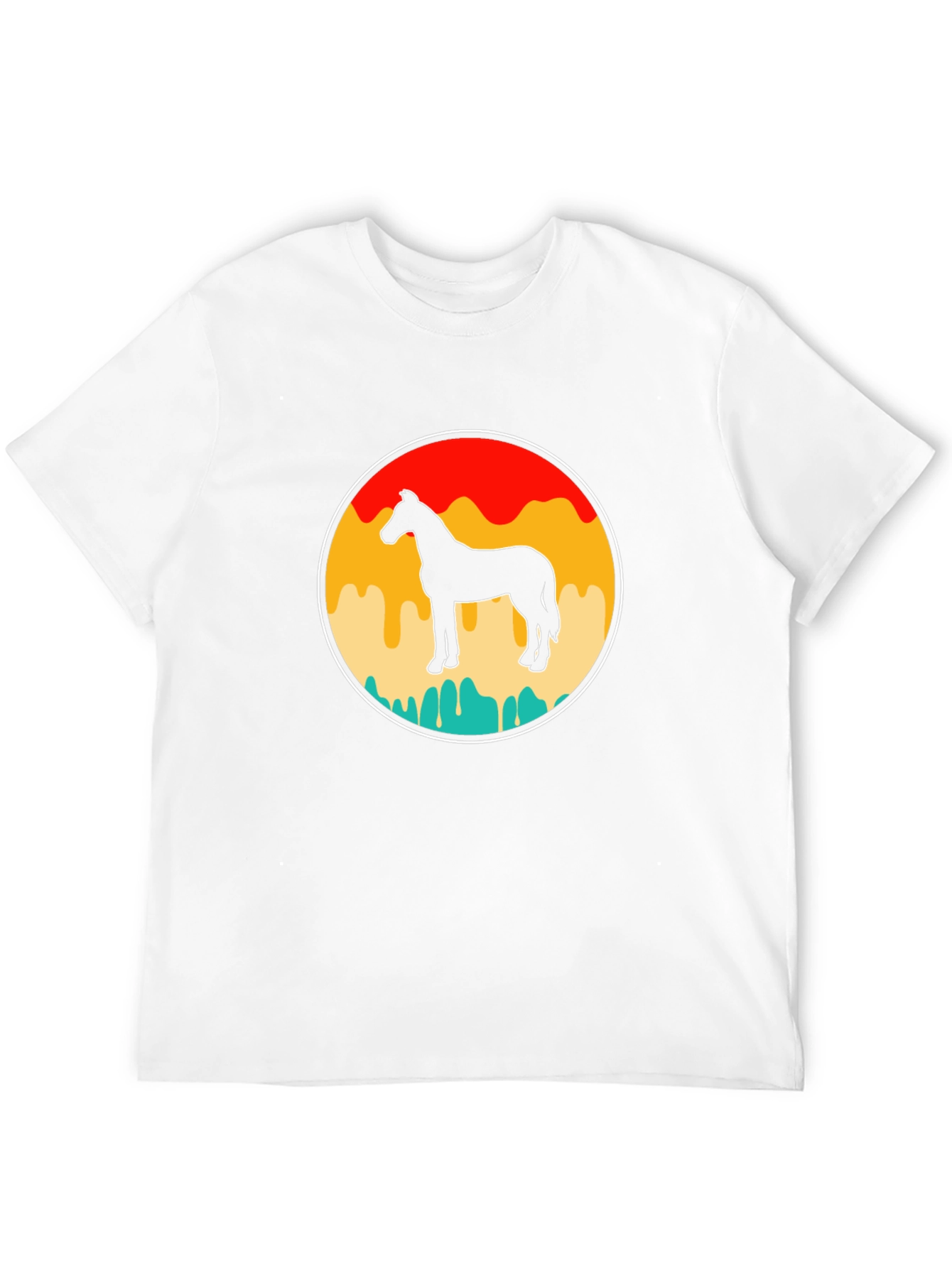 Retro Horse Graphic Tee - Black