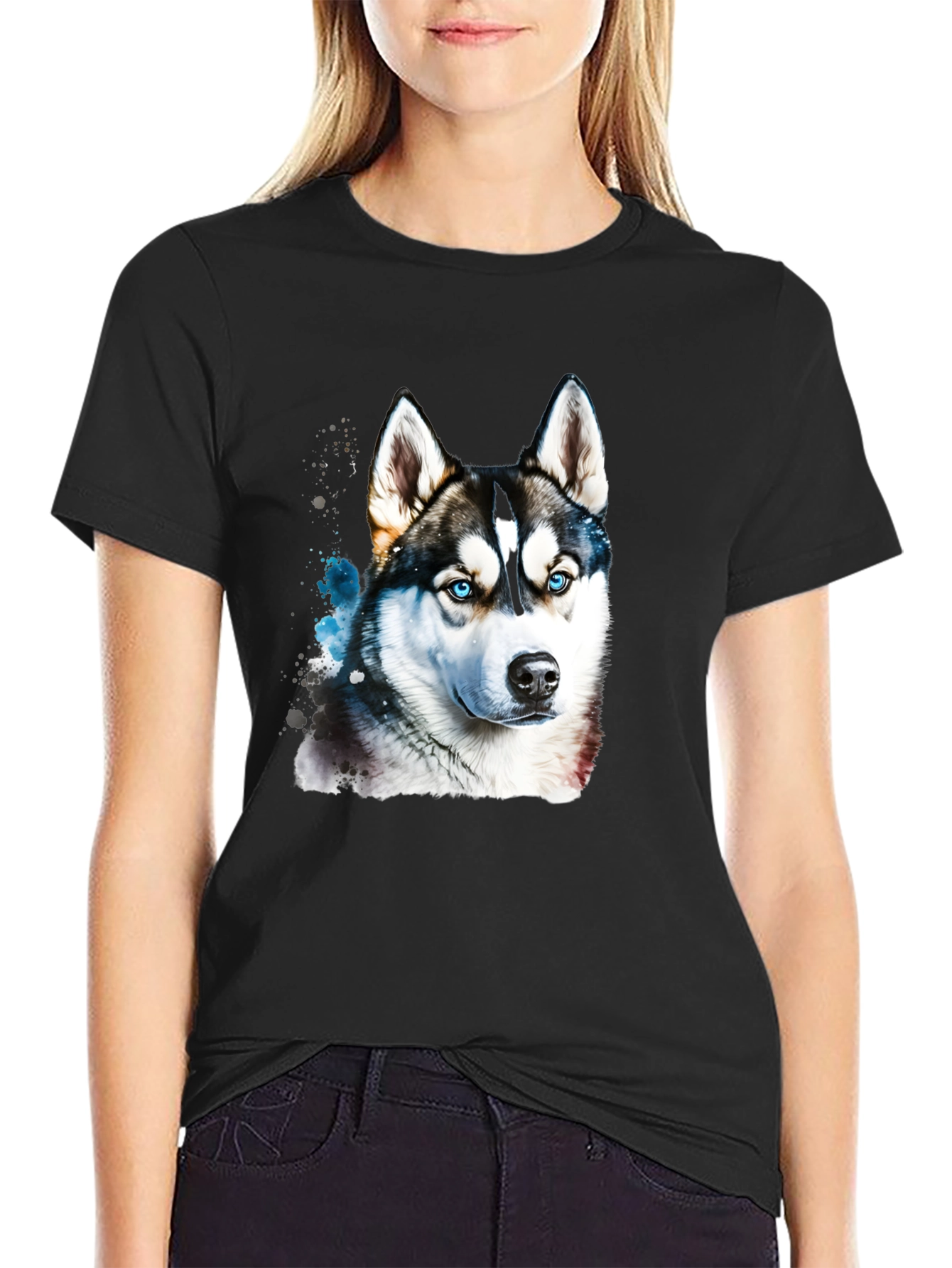 Husky Dog Graphic Tee - Stylish Animal Lover Shirt