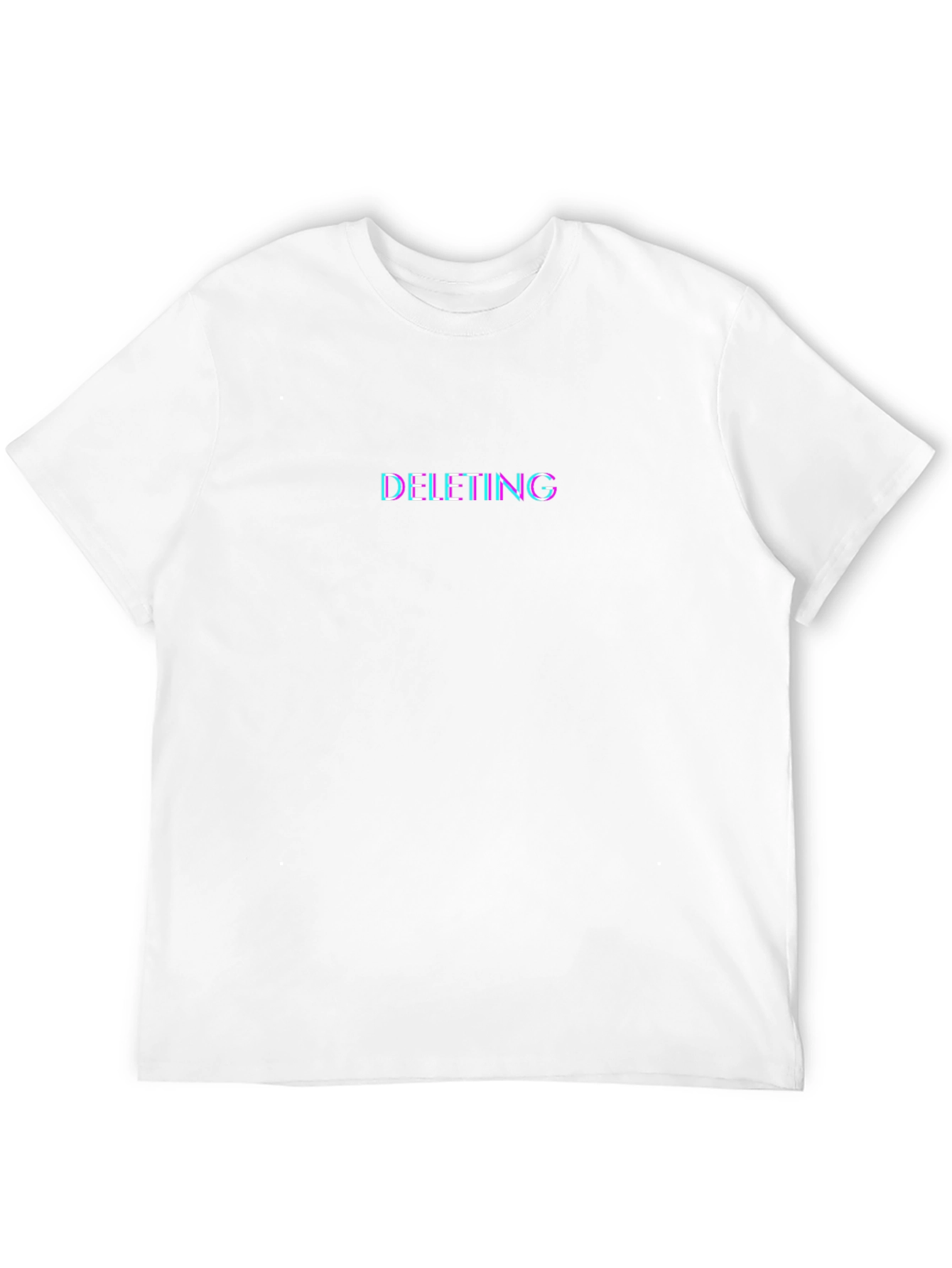 Deleting Graphic Tee - Black Cotton T-Shirt