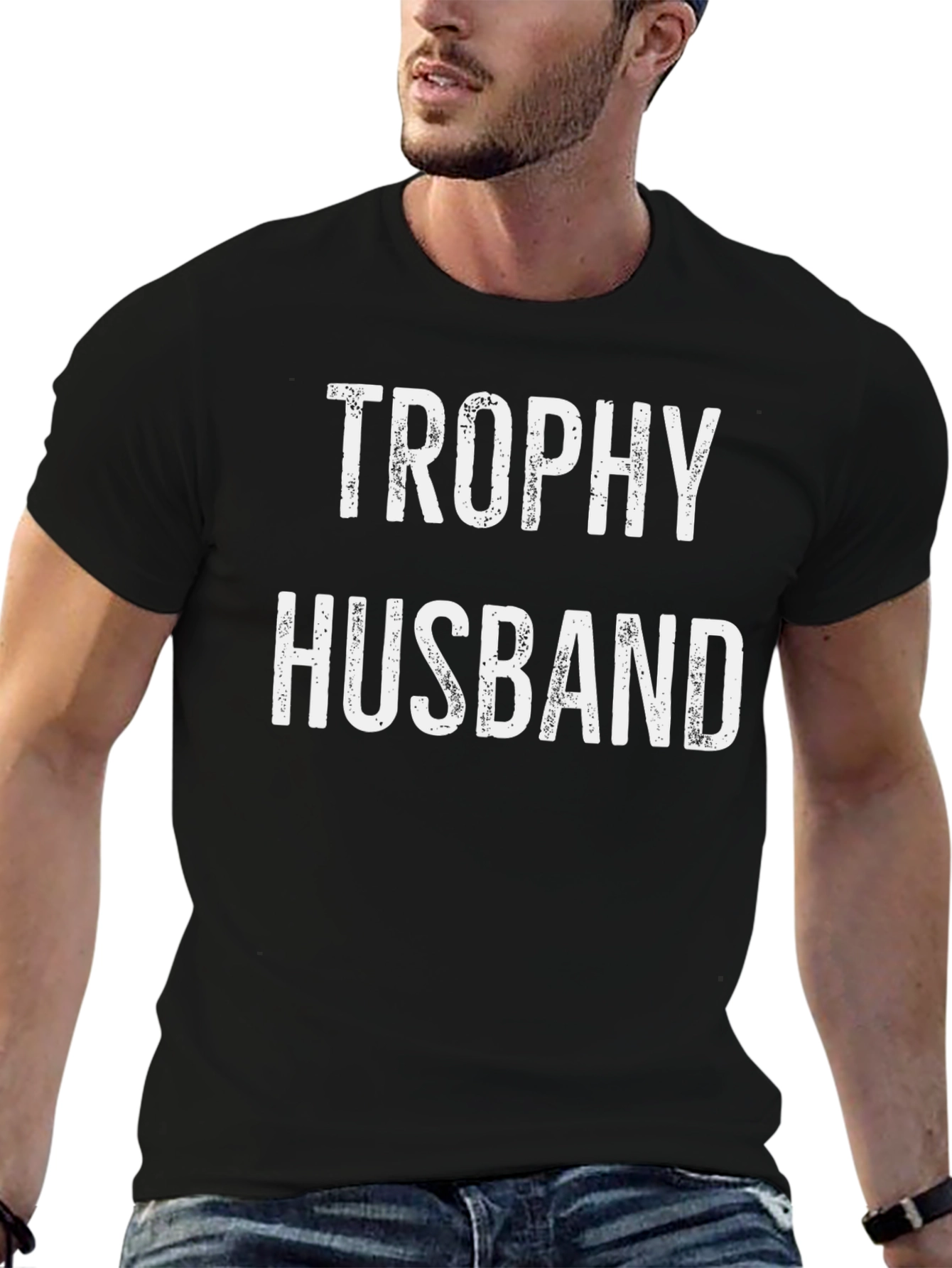 Trophy Husband Graphic Tee - Mens Novelty T-Shirt