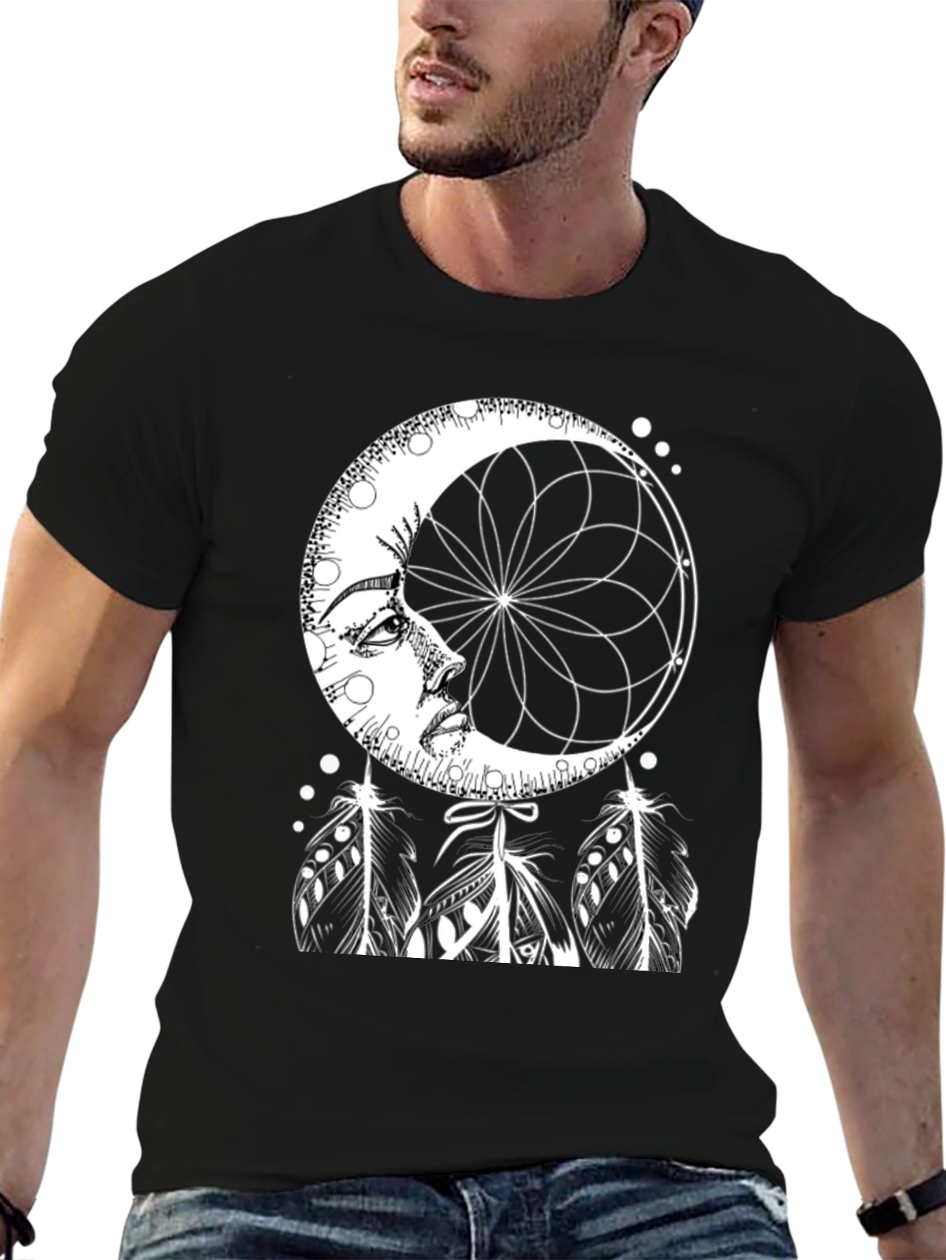 Dreamy Moon Phase Graphic Tee