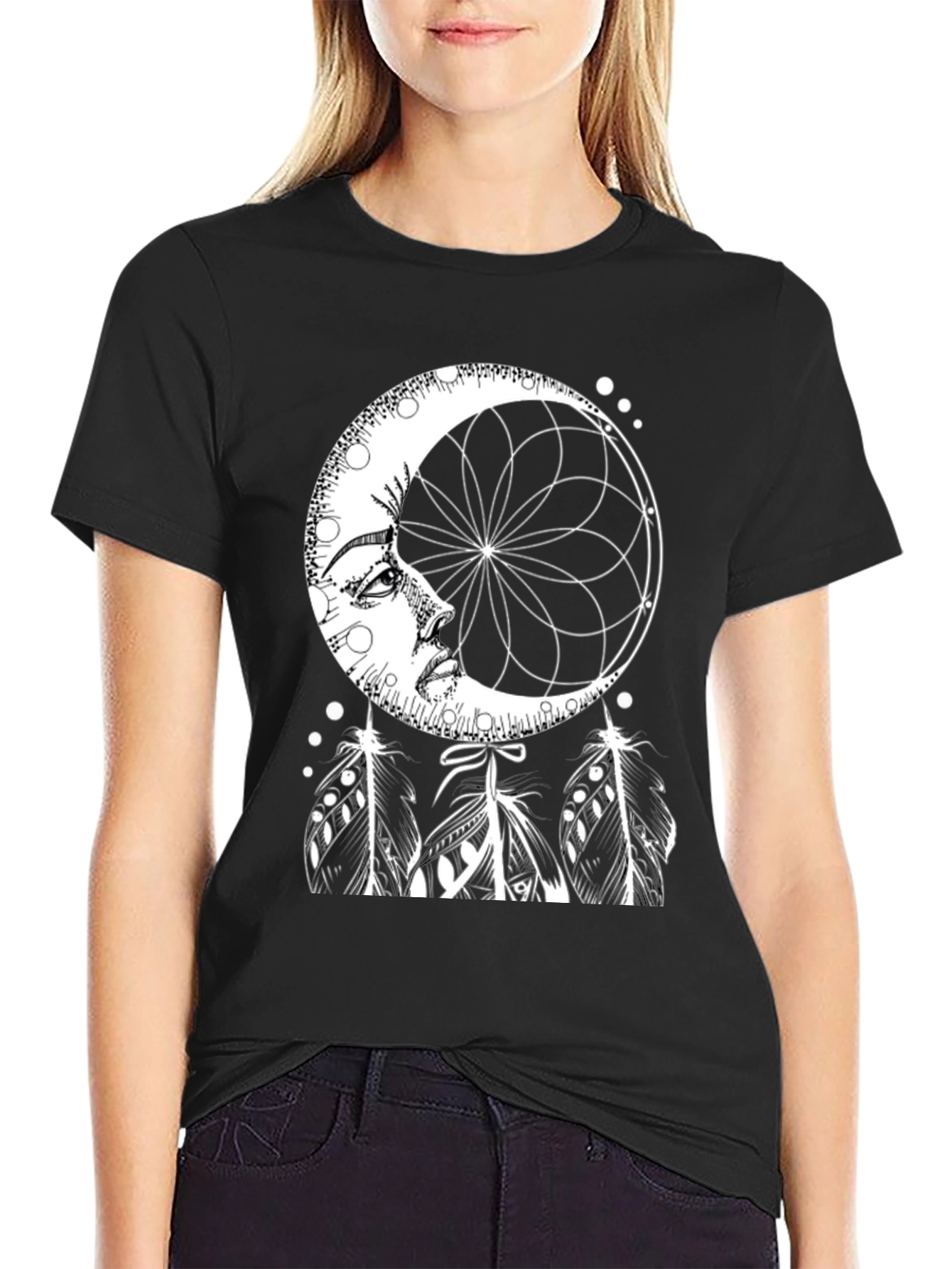 Dreamy Moon Phase Graphic Tee