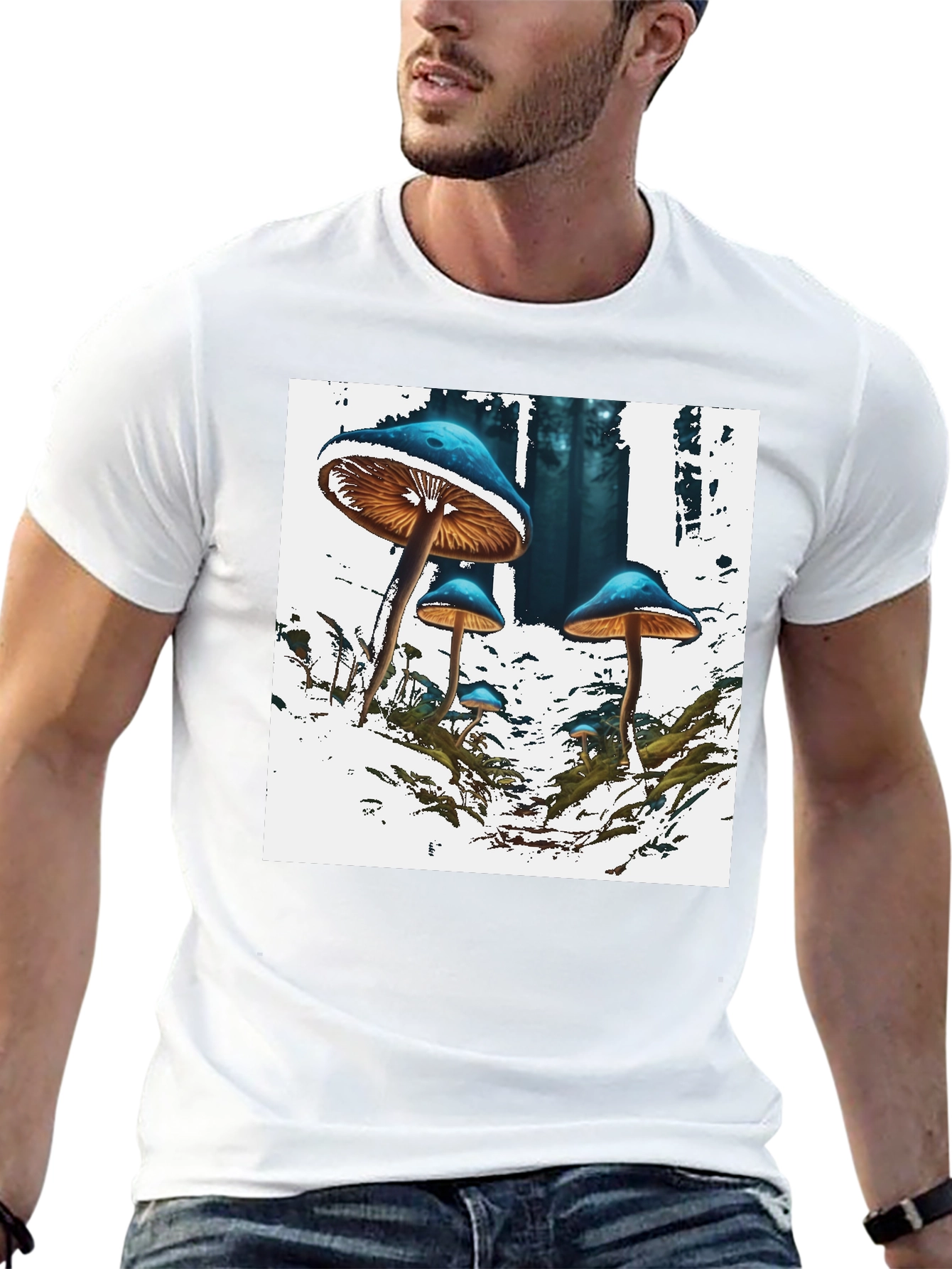 Mushroom Forest Graphic T-Shirt