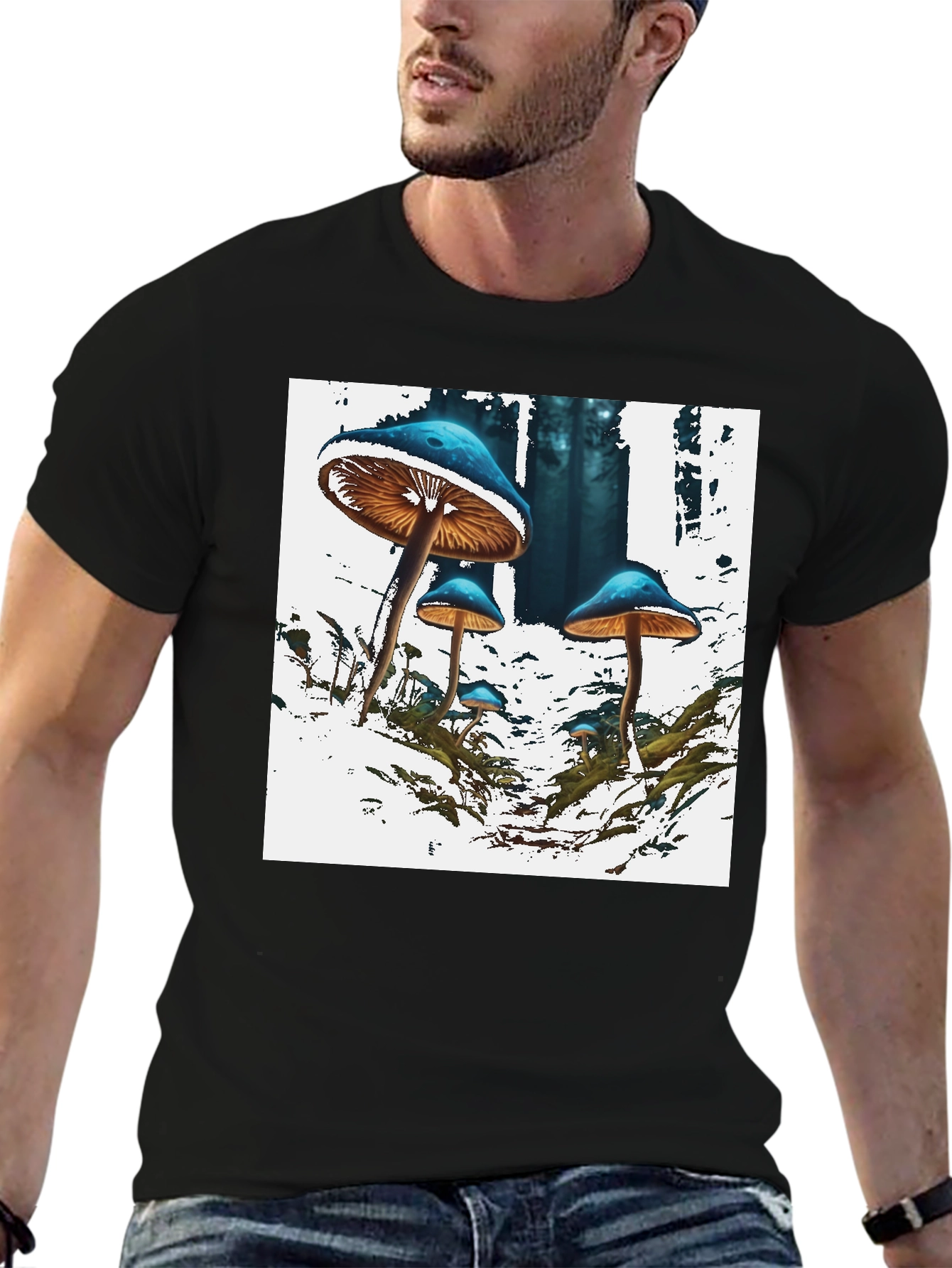 Mushroom Forest Graphic T-Shirt