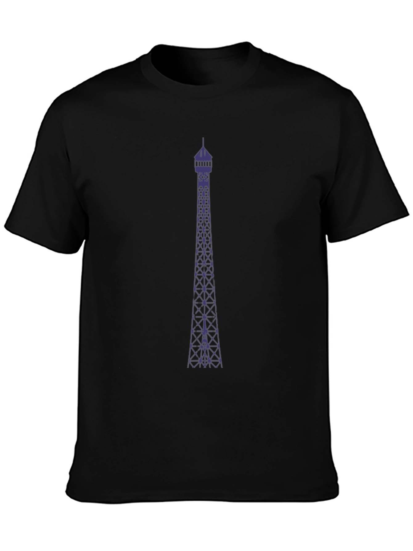 Tower Graphic Tee - Modern Mens Black T-Shirt