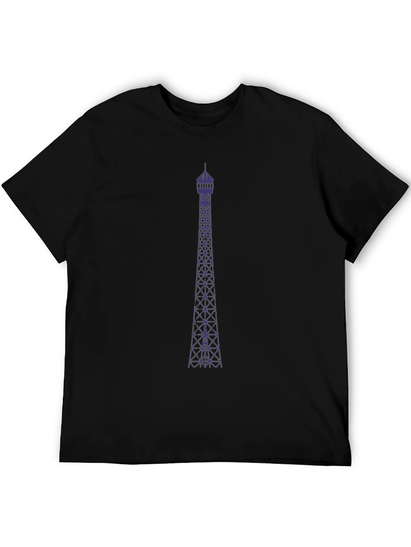 Tower Graphic Tee - Modern Mens Black T-Shirt
