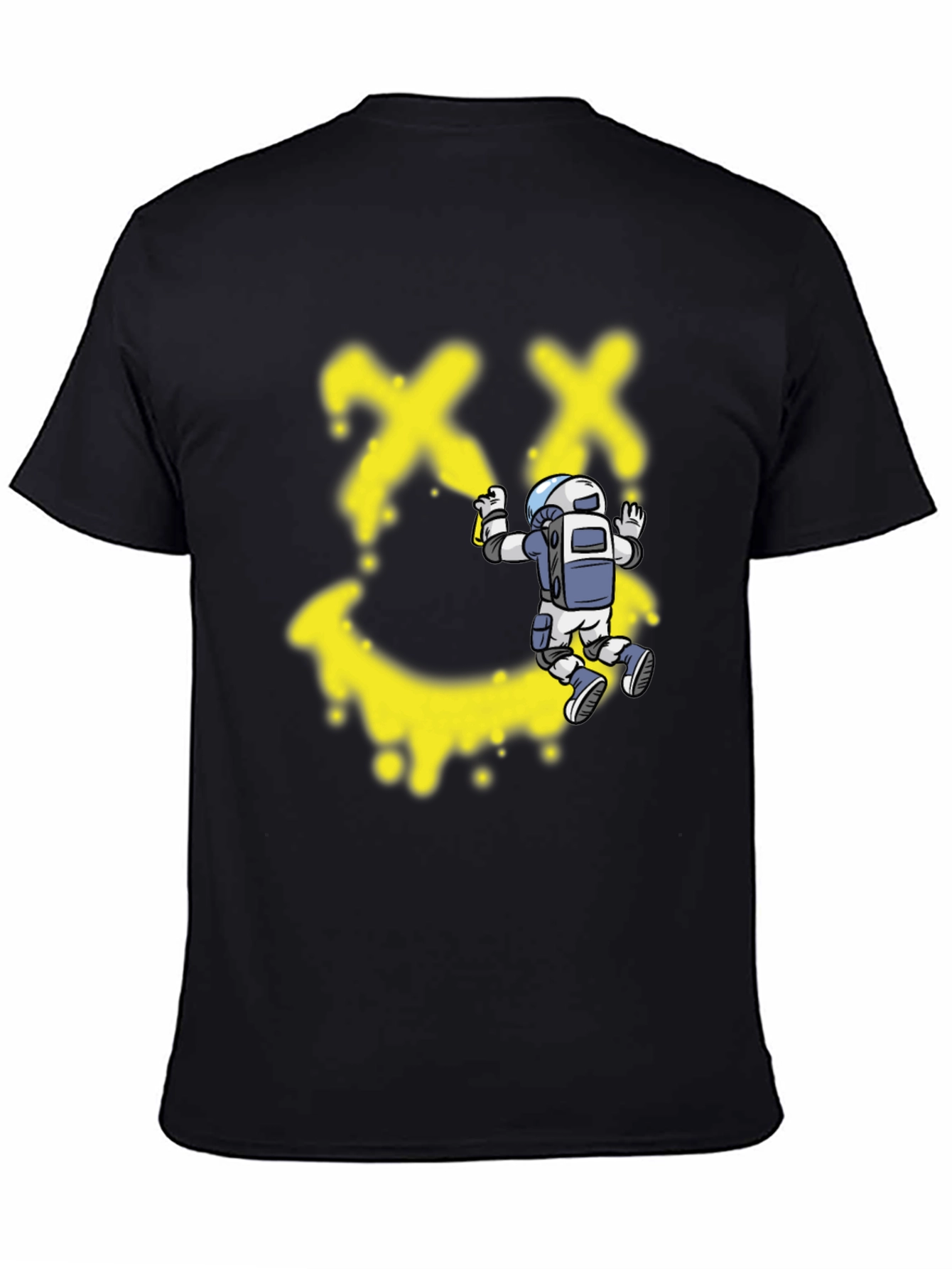 Graffiti Astronaut Black T-Shirt - Modern Streetwear