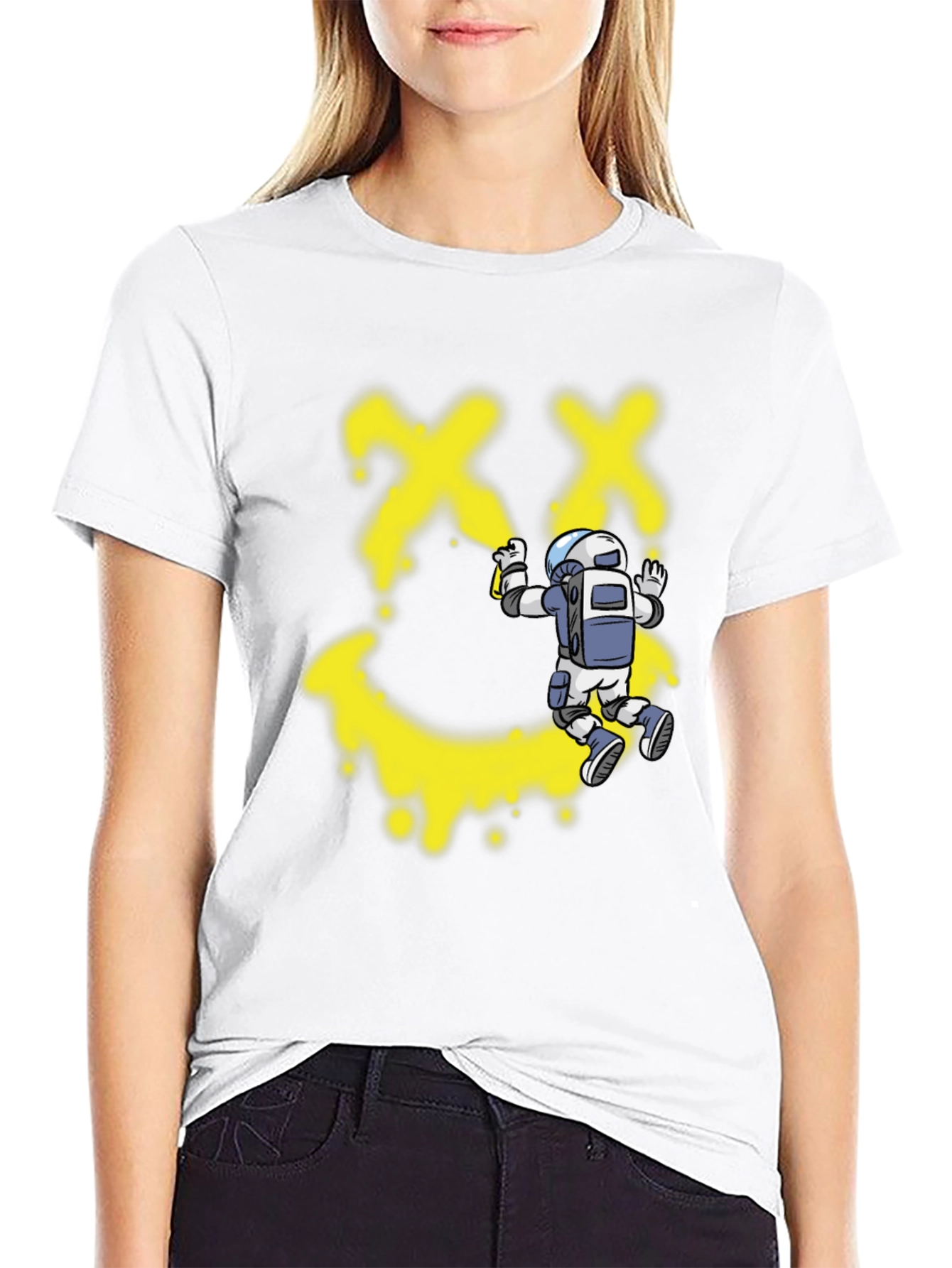 Graffiti Astronaut Black T-Shirt - Modern Streetwear