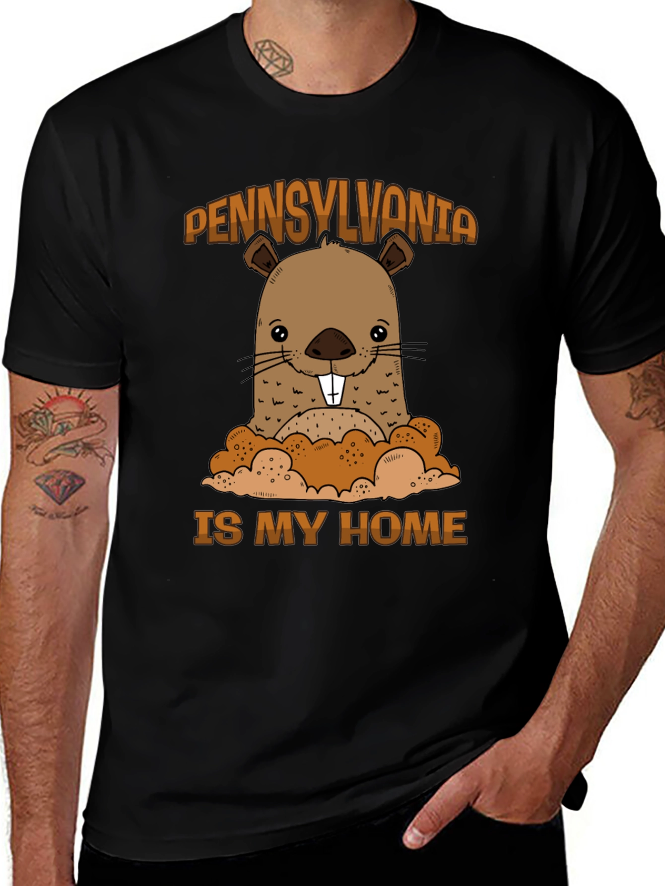 Pennsylvania Groundhog Graphic Tee