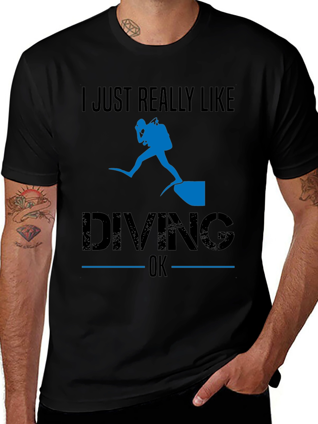 I Just Really Like Diving OK T-Shirt