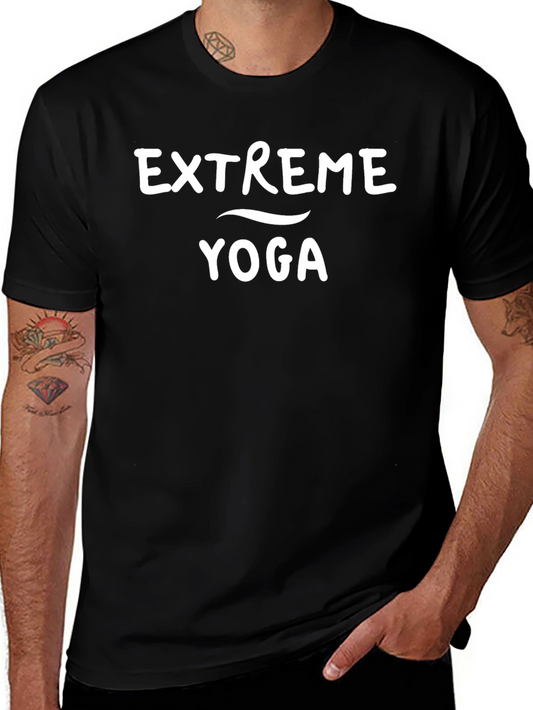 Extreme Yoga Black T-Shirt