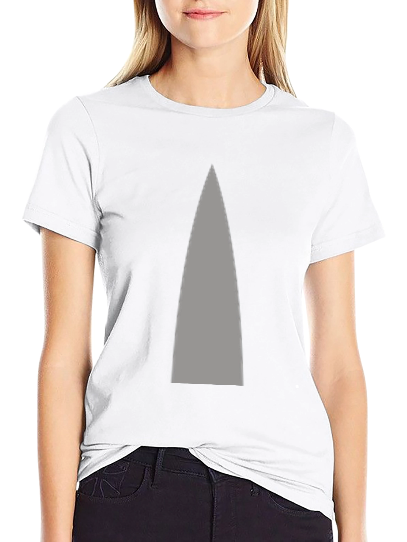 Mens Black T-Shirt with Gray Arrow Design