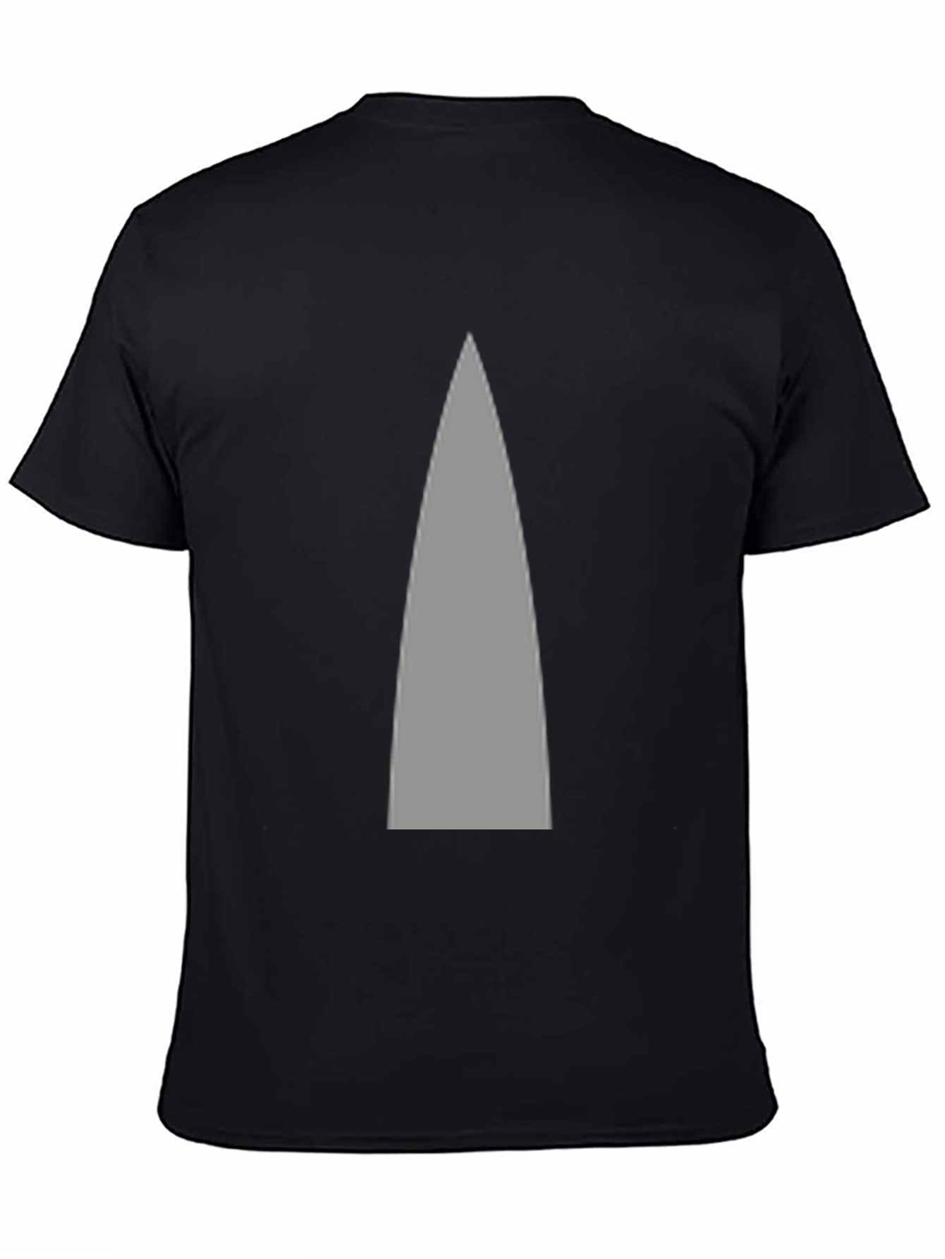 Mens Black T-Shirt with Gray Arrow Design