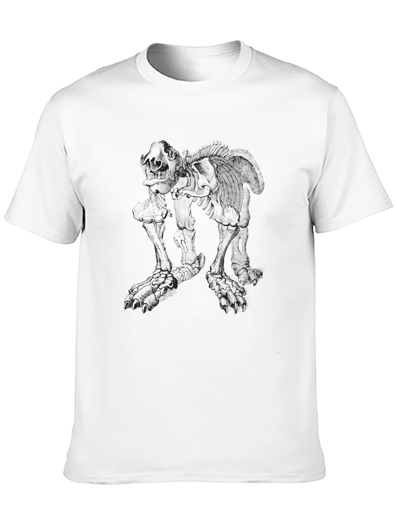 Mens Black Graphic Tee - Creature Print