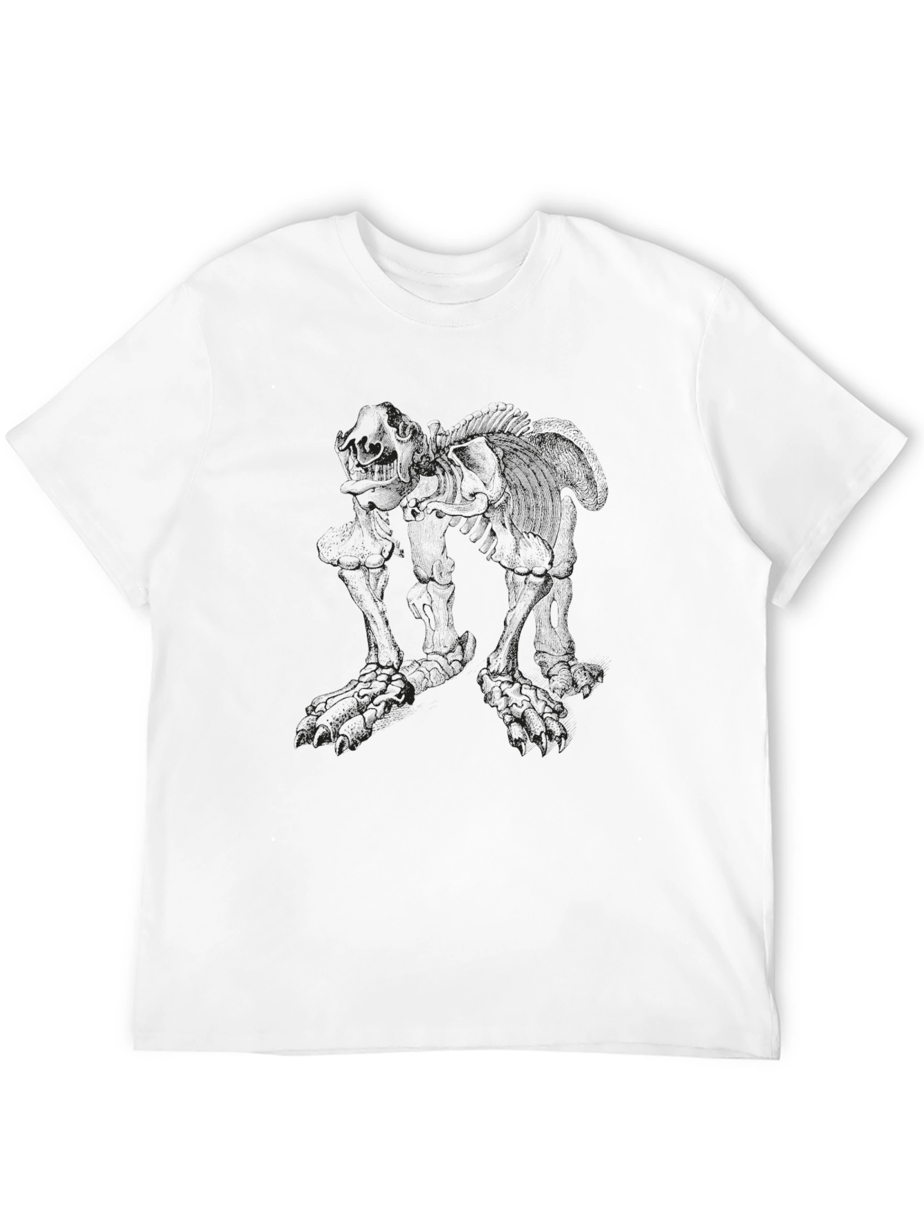 Mens Black Graphic Tee - Creature Print