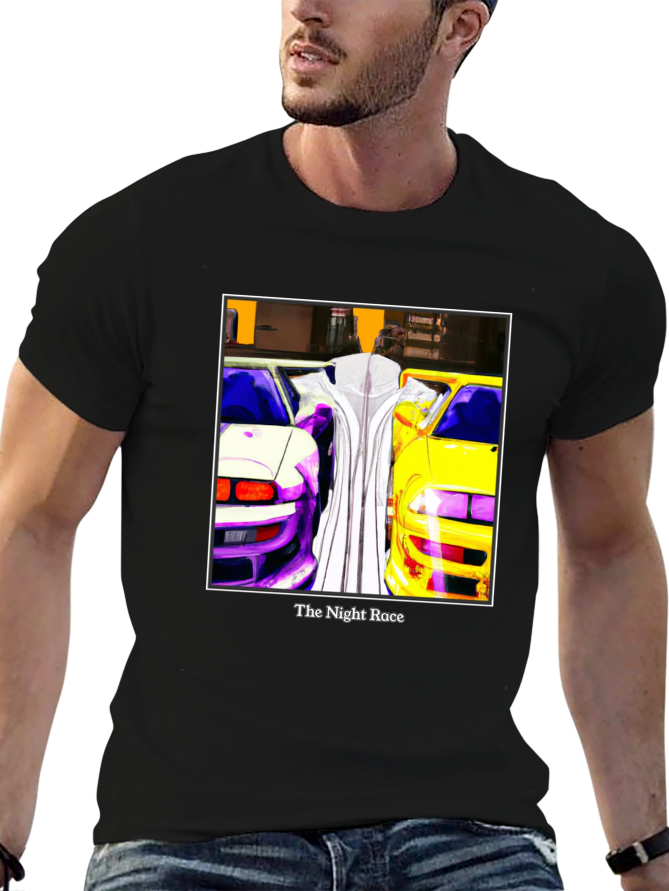The Night Race Graphic Tee - Car Enthusiast Apparel