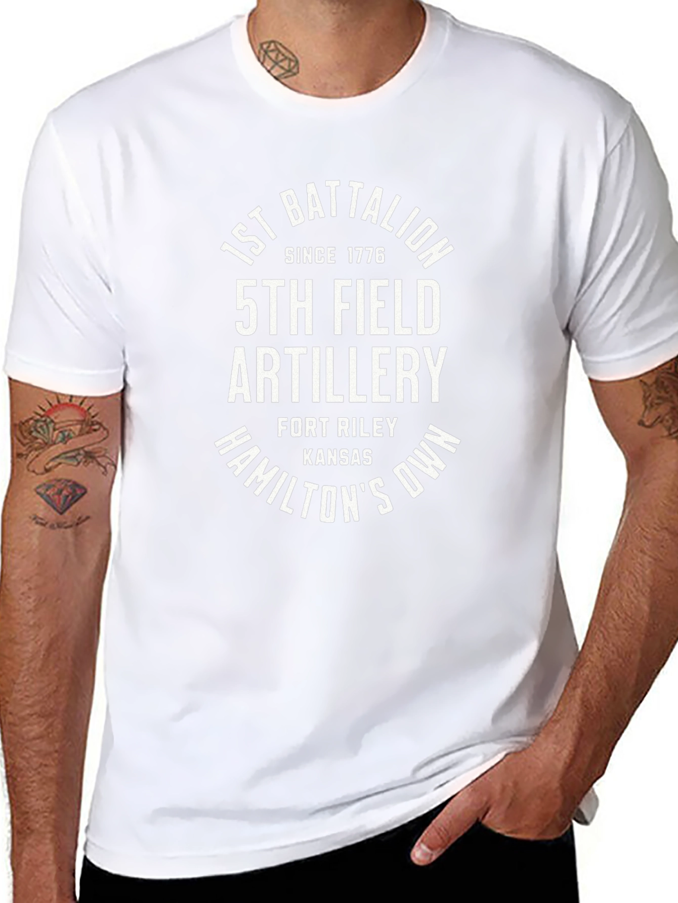 1st Battalion 5th Field Artillery Black T-Shirt