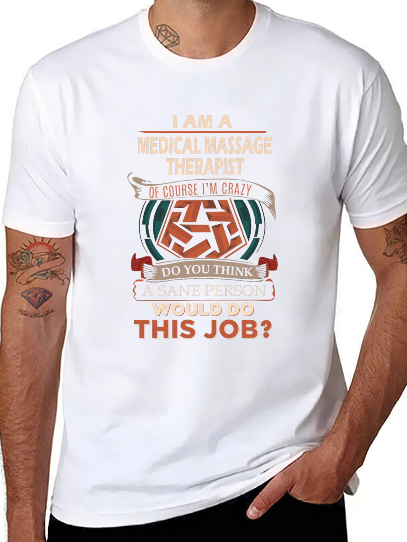 Medical Massage Therapist Crazy Job T-Shirt