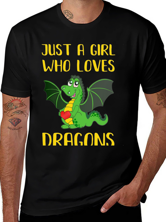 Just A Girl Who Loves Dragons T-Shirt