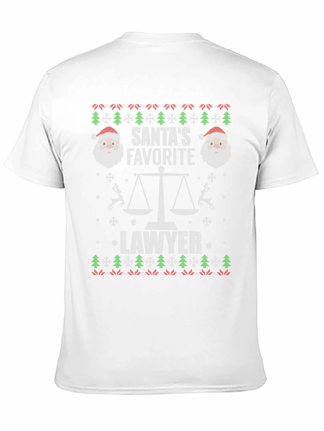 Santas Favorite Lawyer Ugly Christmas Sweater T-Shirt
