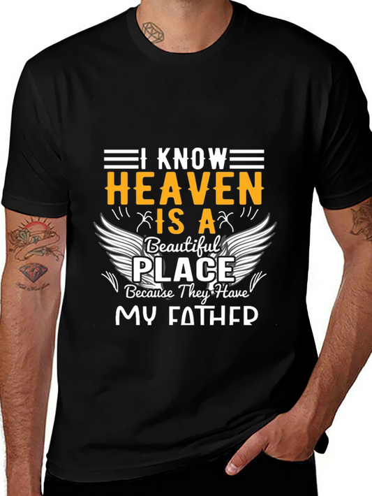 Heavenly Father Memorial Black T-Shirt
