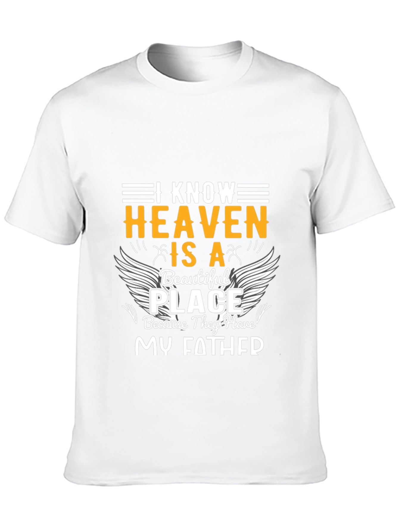 Heavenly Father Memorial Black T-Shirt