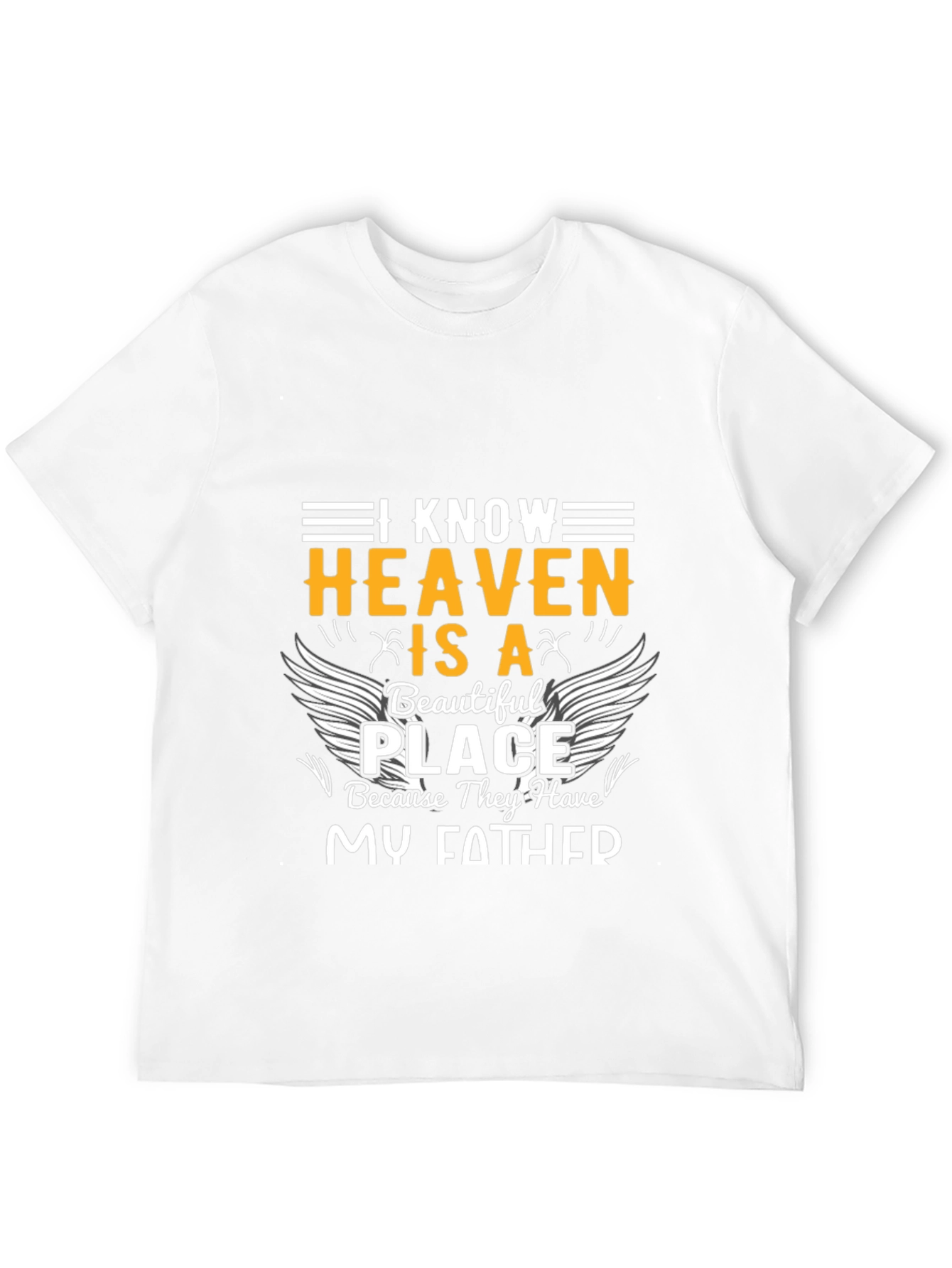 Heavenly Father Memorial Black T-Shirt