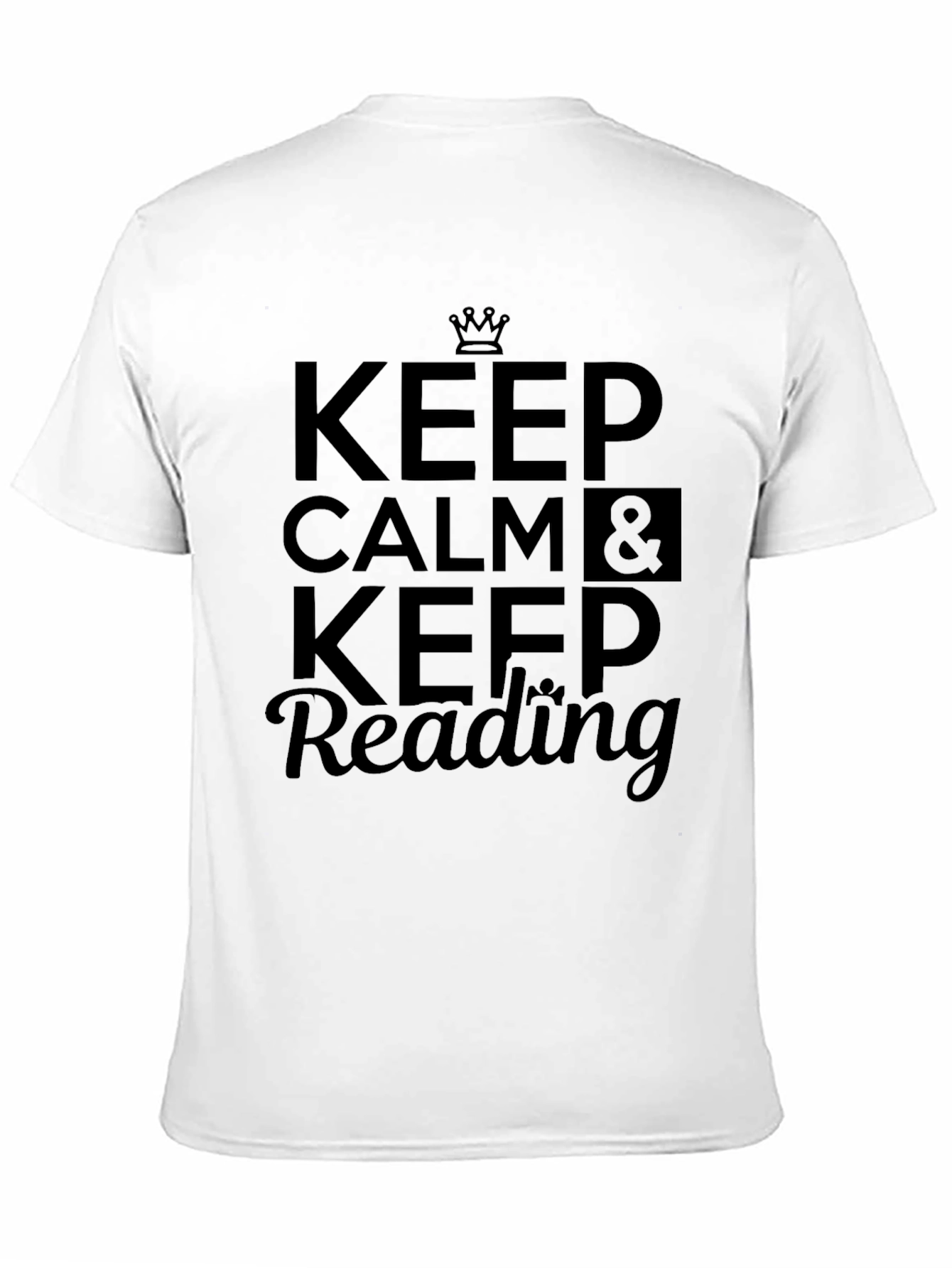 Keep Calm and Keep Reading Black T-Shirt