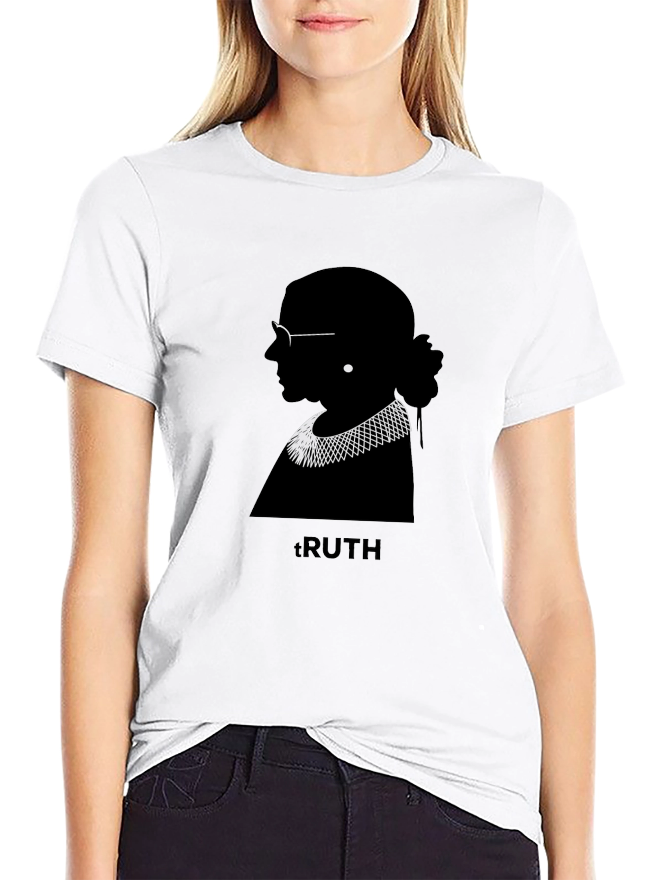 Ruth Bader Ginsburg Truth Graphic Tee - Black