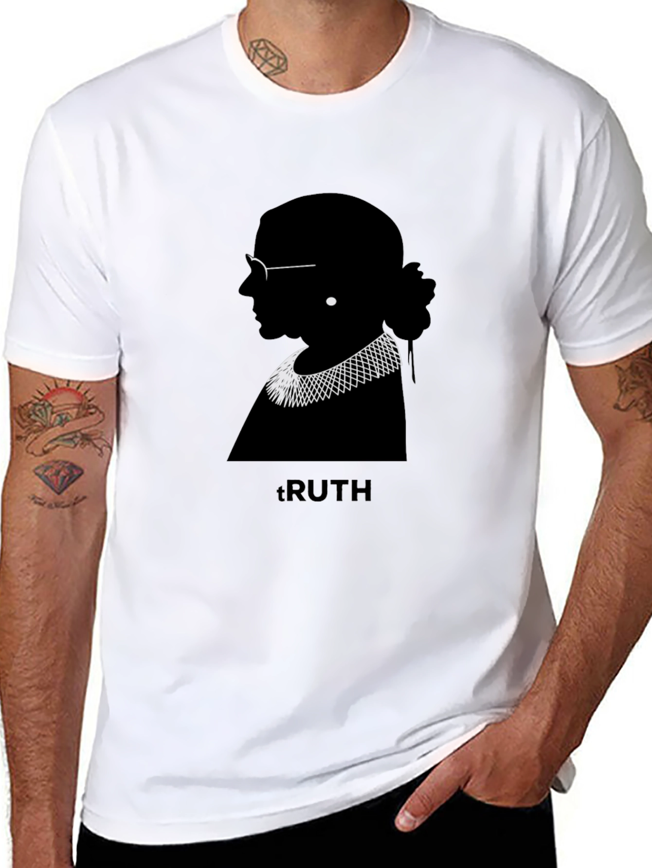 Ruth Bader Ginsburg Truth Graphic Tee - Black