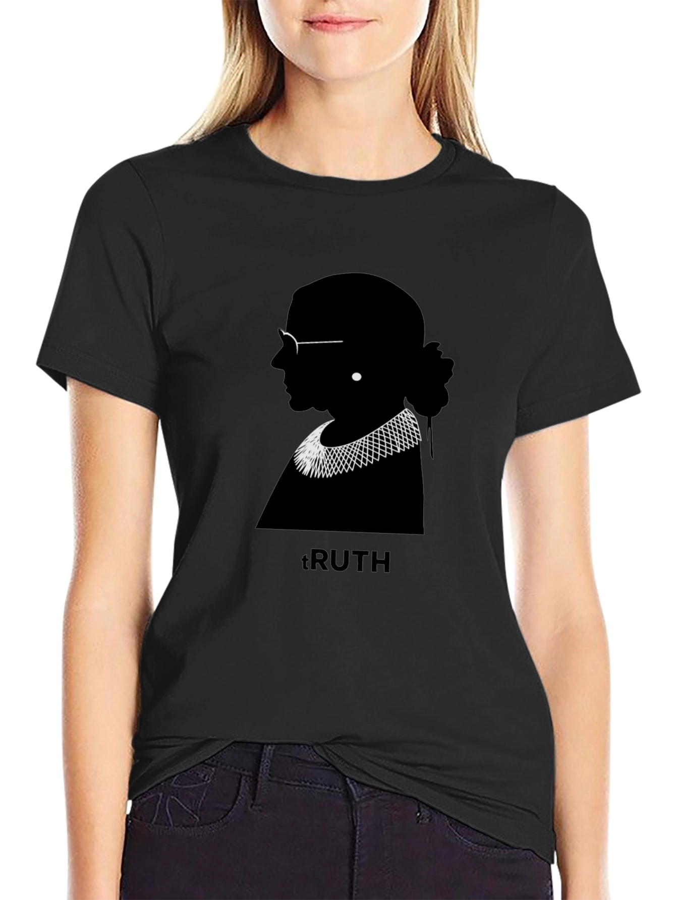 Ruth Bader Ginsburg Truth Graphic Tee - Black
