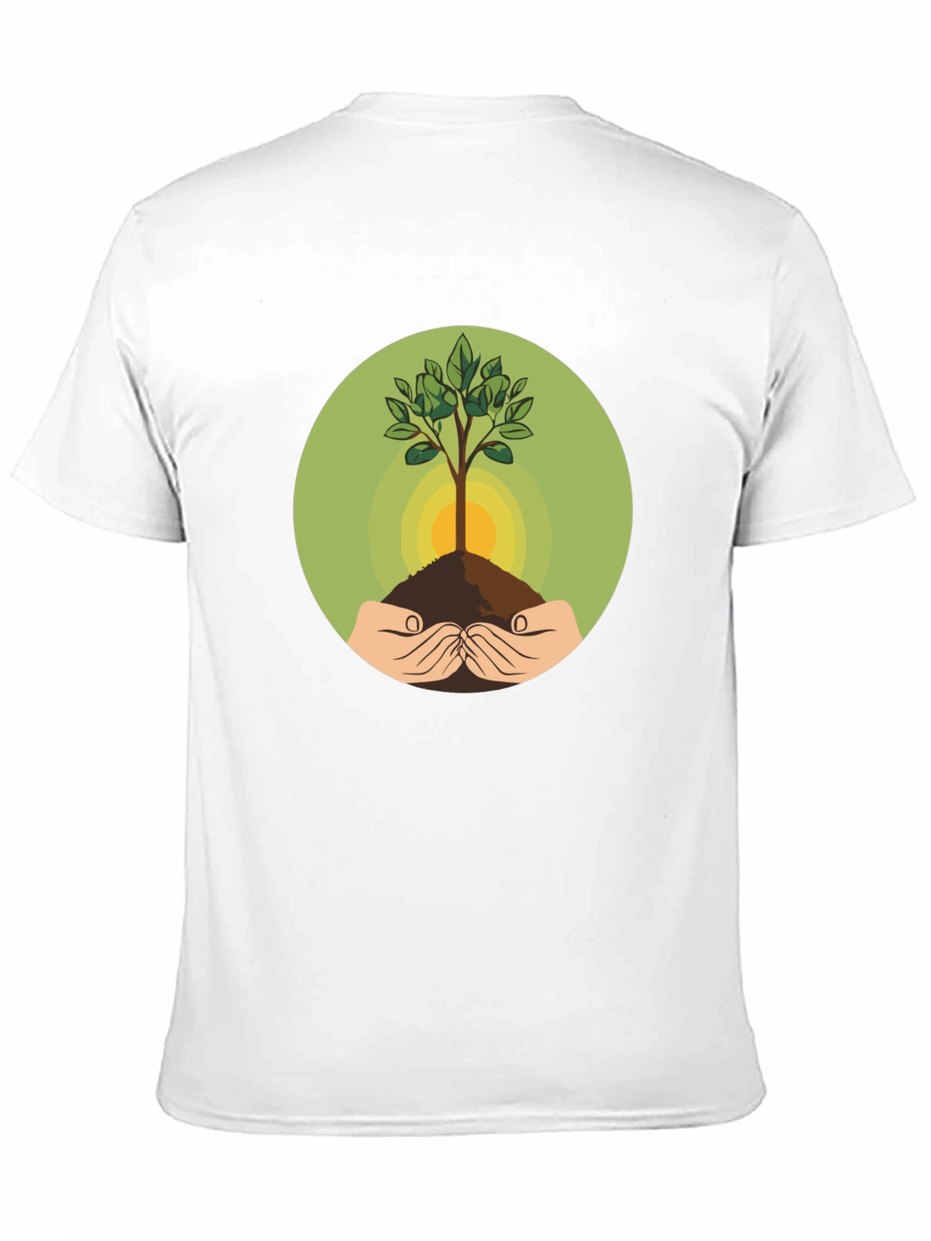Eco-Friendly Tree Graphic Black T-Shirt