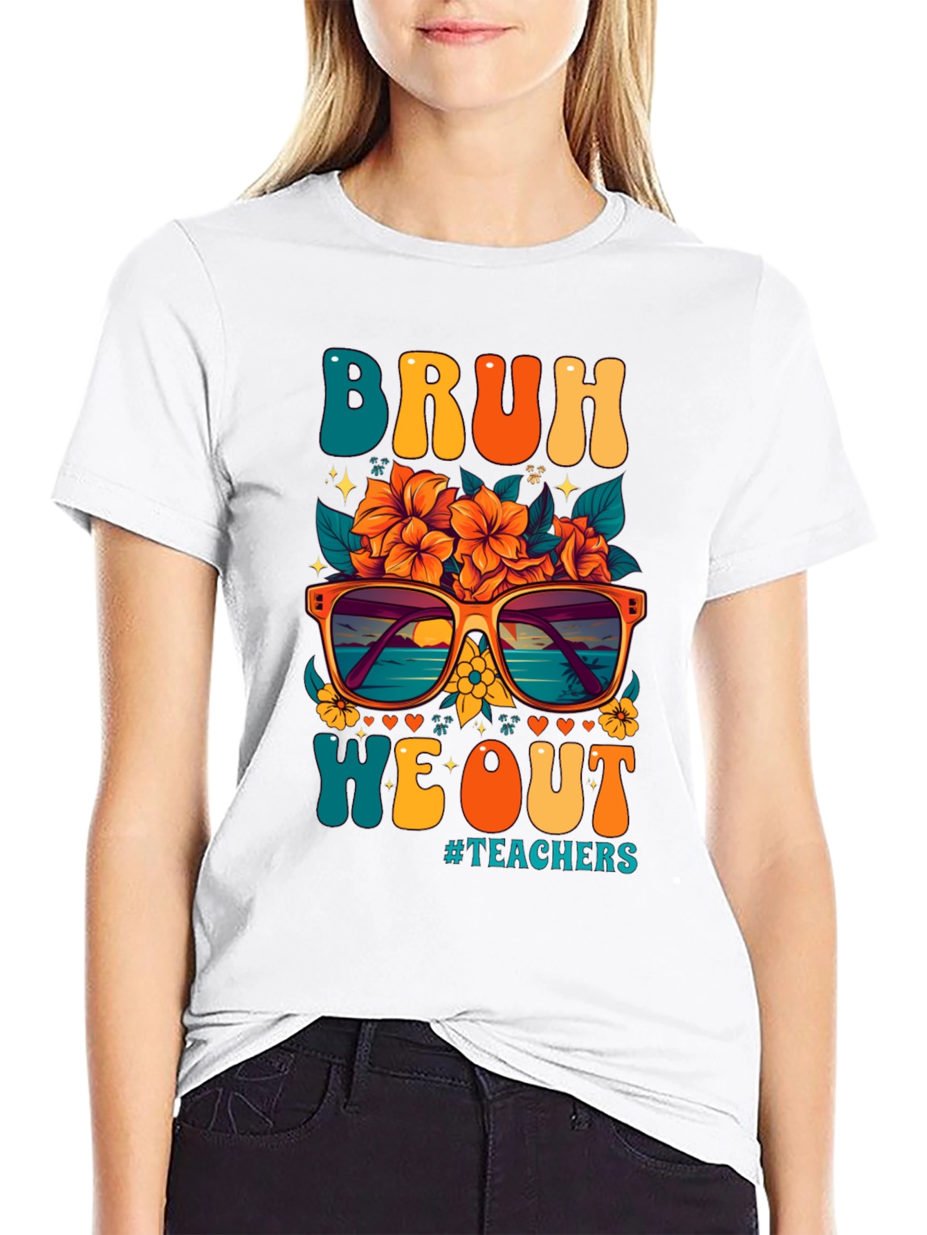 Bruh We Out Teacher Graphic Tee