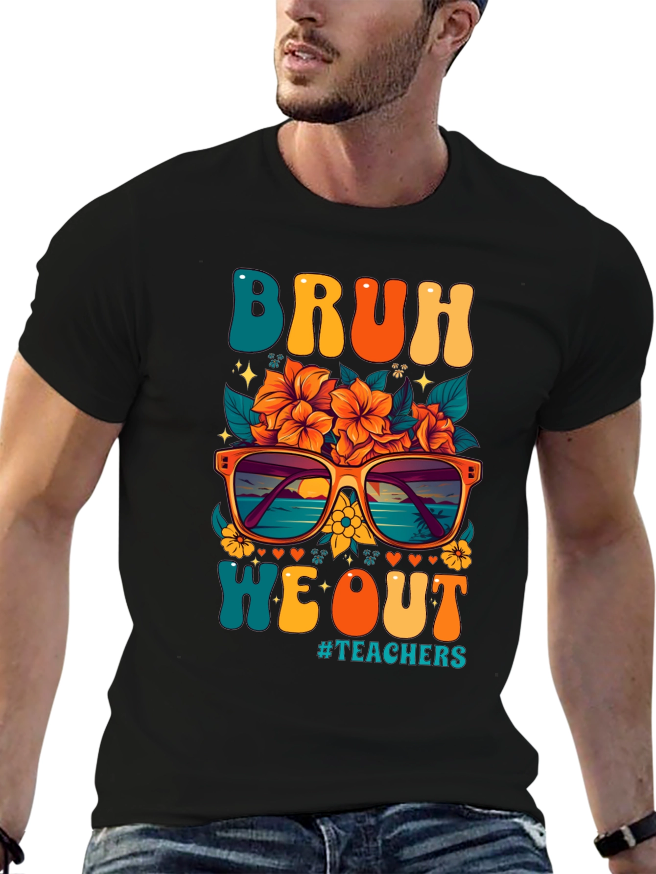 Bruh We Out Teacher Graphic Tee
