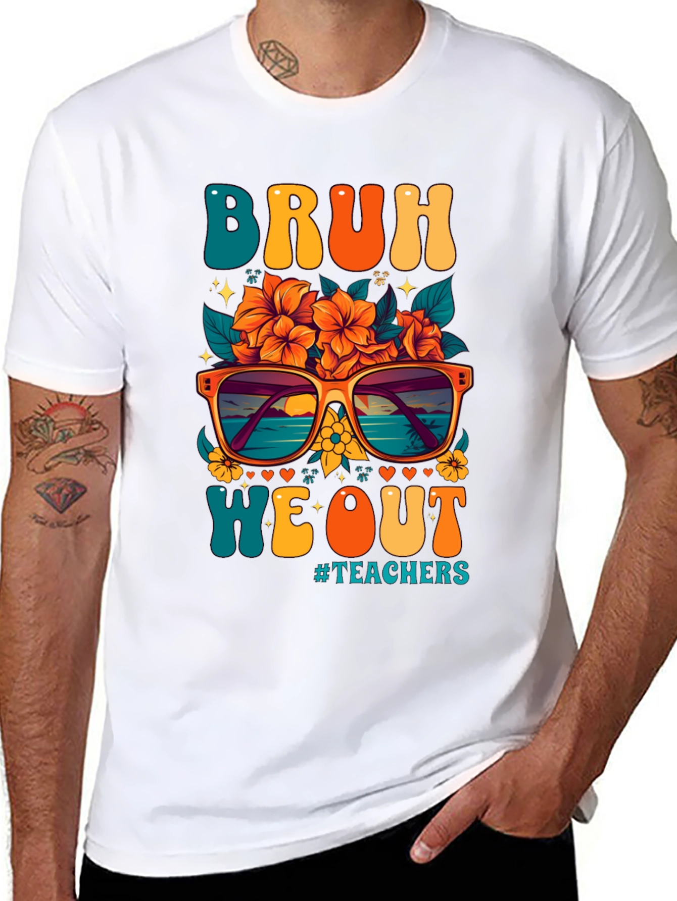 Bruh We Out Teacher Graphic Tee
