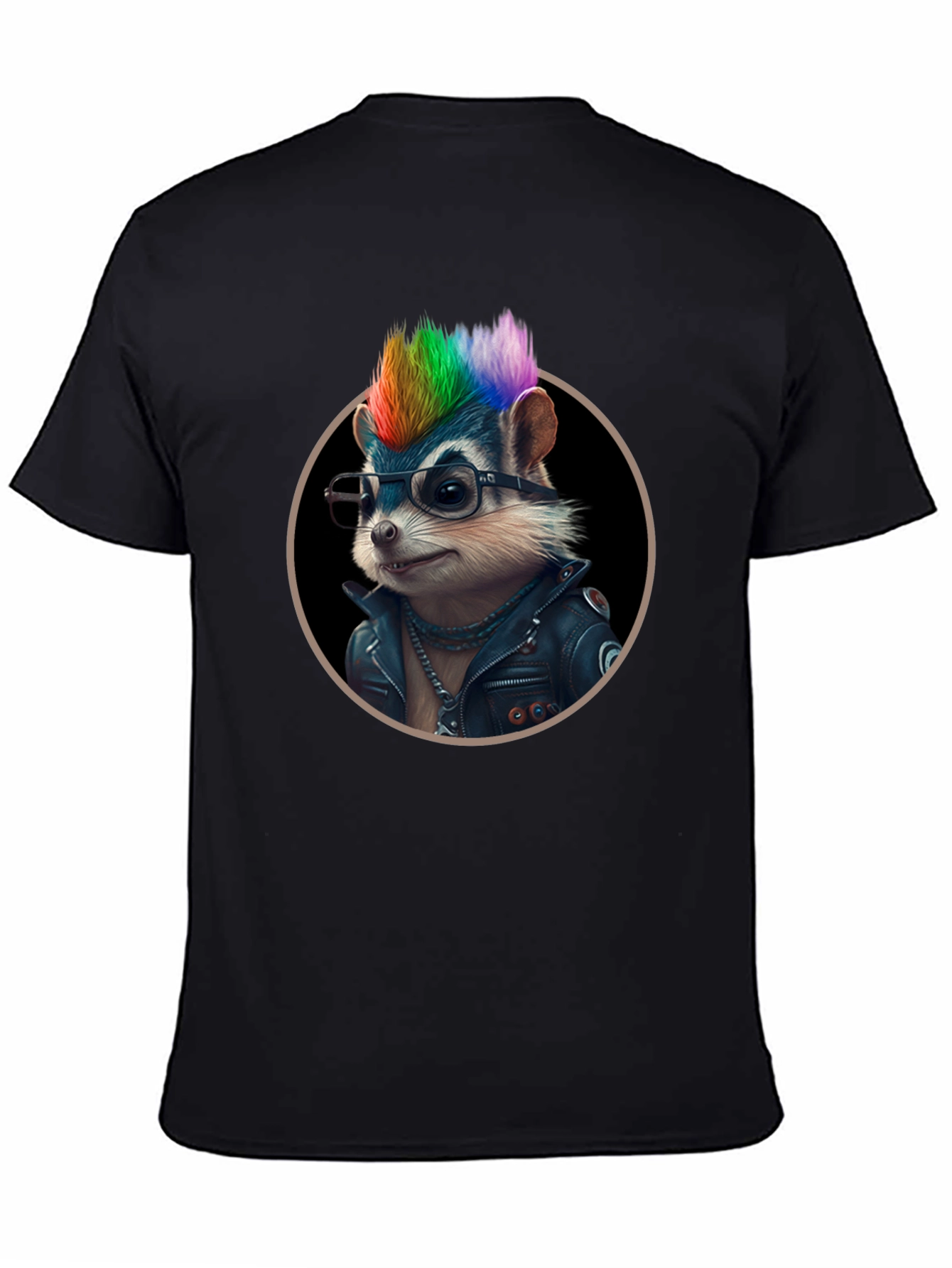 Cool Raccoon Punk Rocker T-Shirt