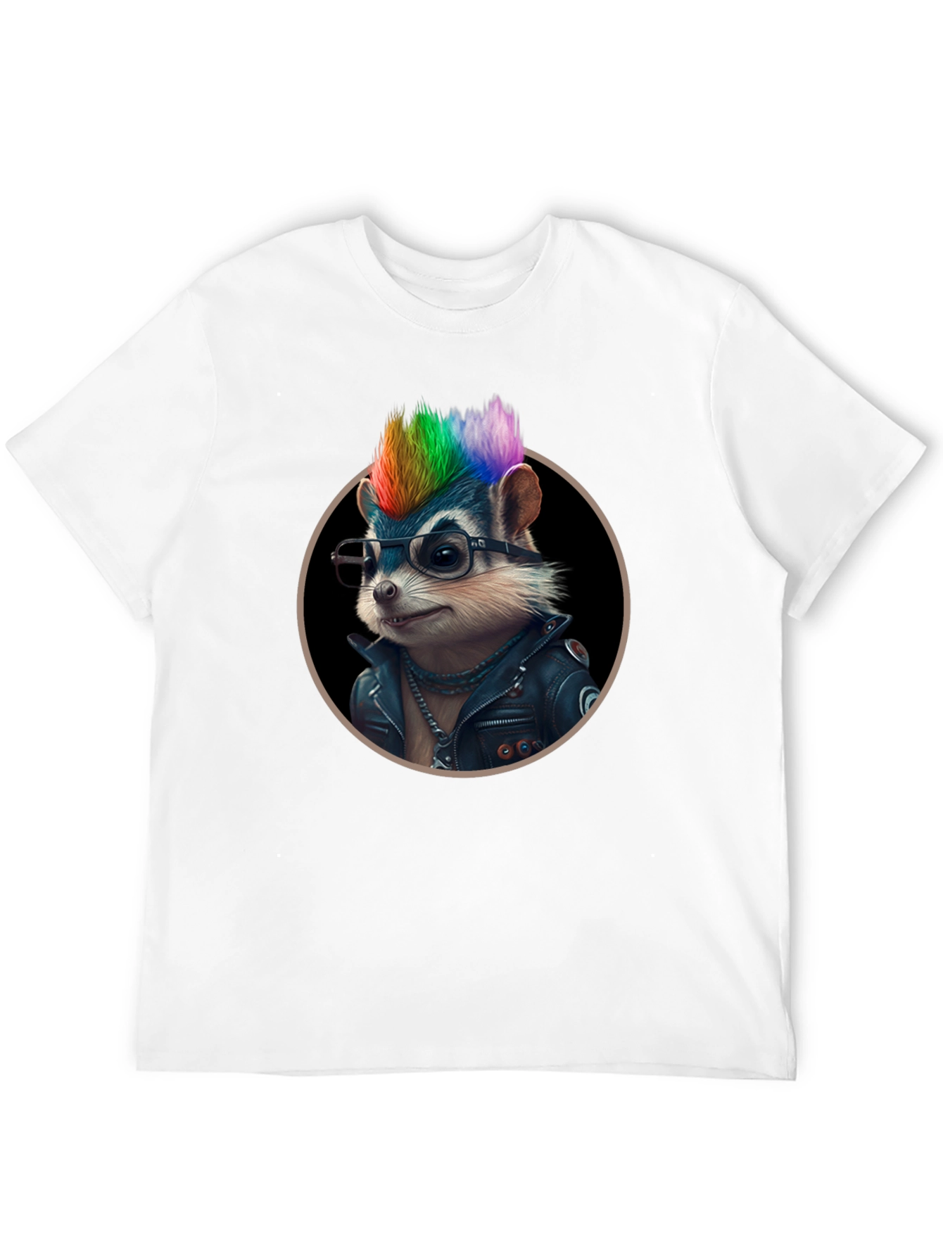 Cool Raccoon Punk Rocker T-Shirt