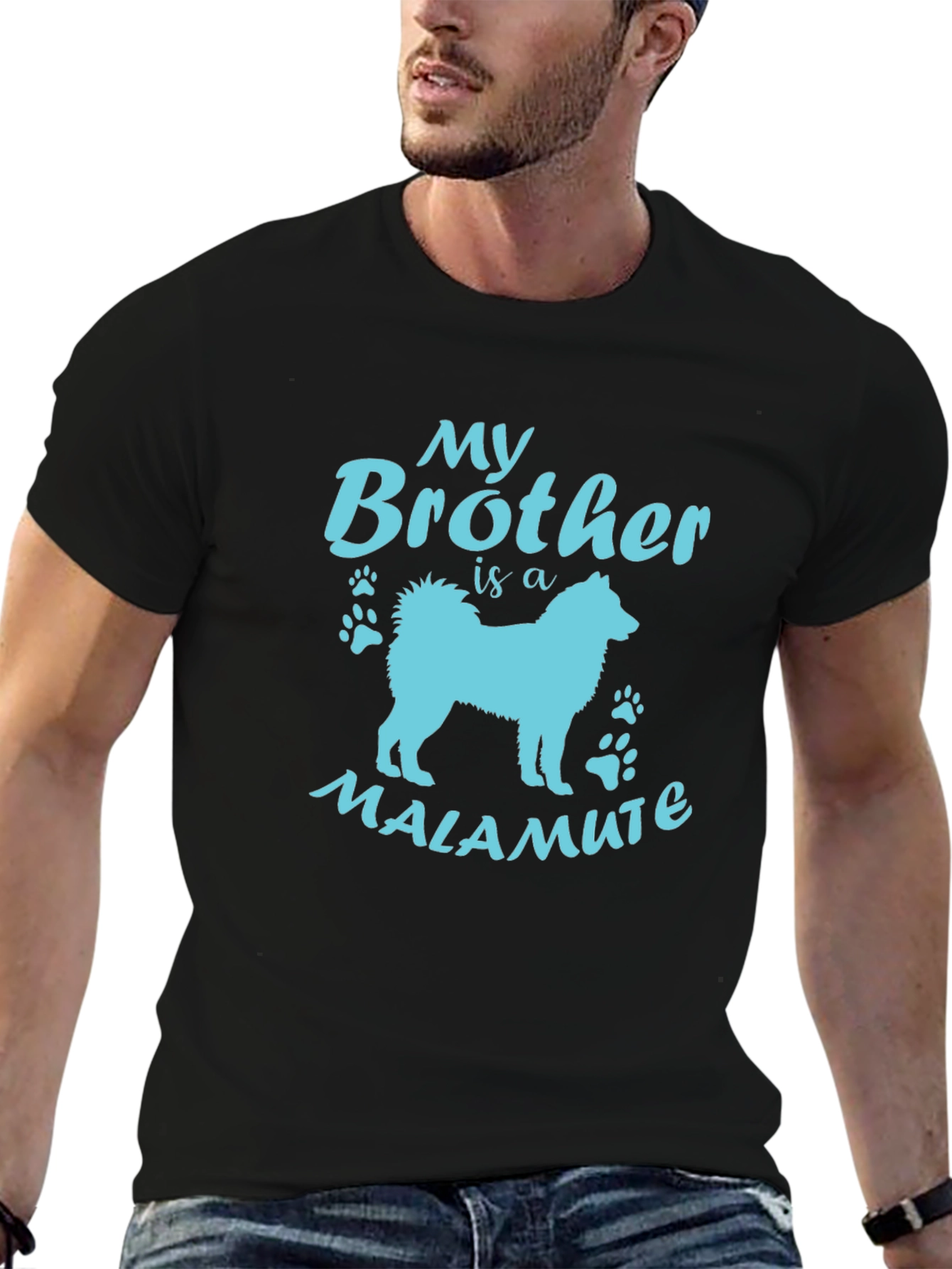 My Brother is a Malamute Dog T-Shirt