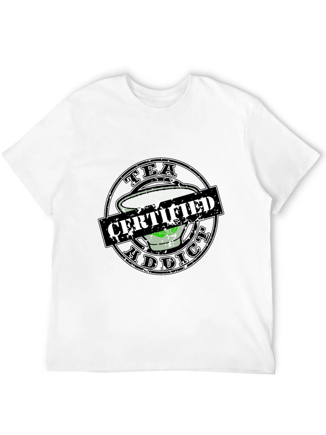 Tea Addict Certified Novelty Graphic Tee
