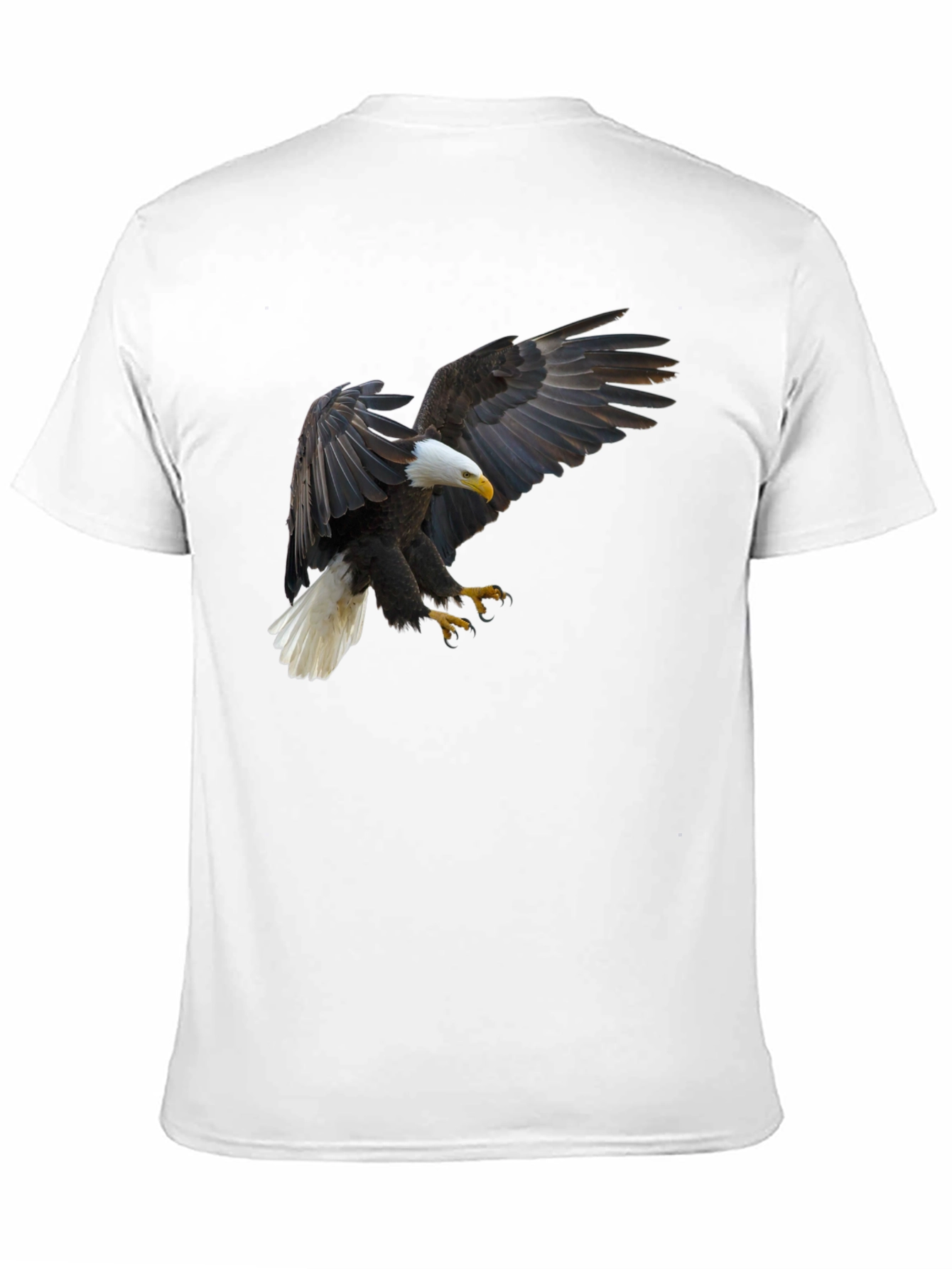 Eagle Graphic Tee - Black Cotton T-Shirt