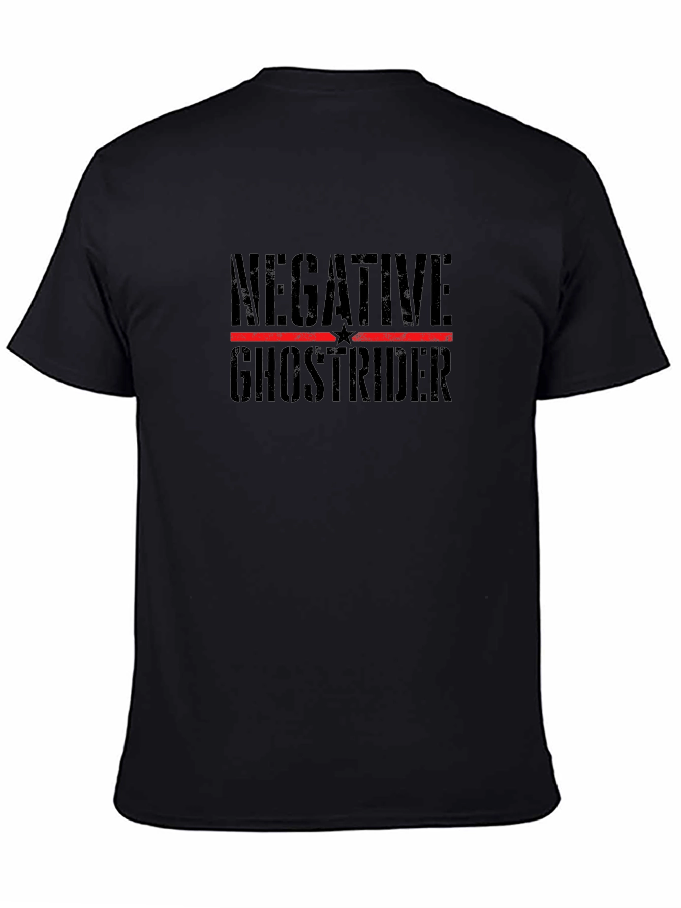 Negative Ghostrider Black T-Shirt