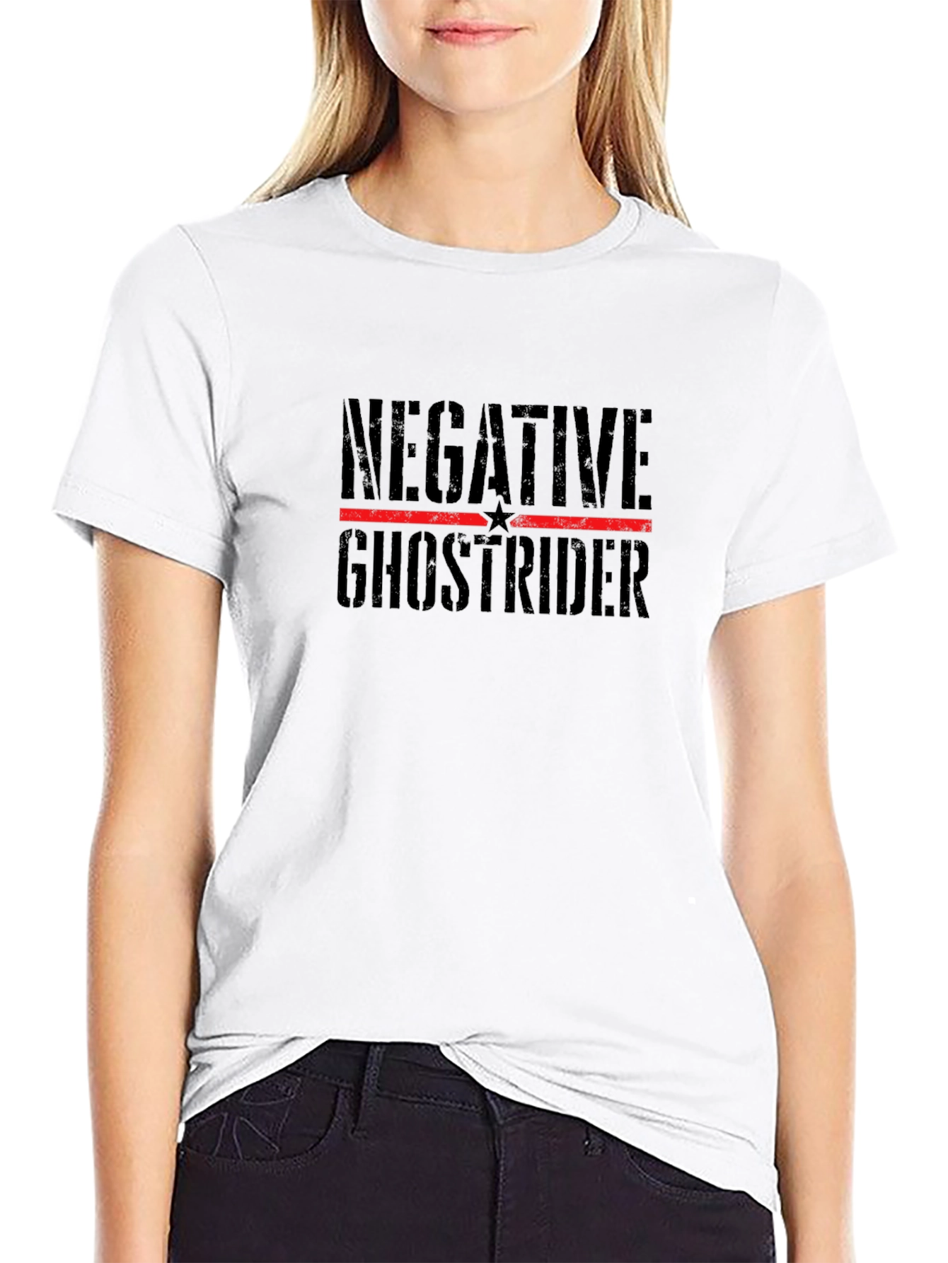 Negative Ghostrider Black T-Shirt