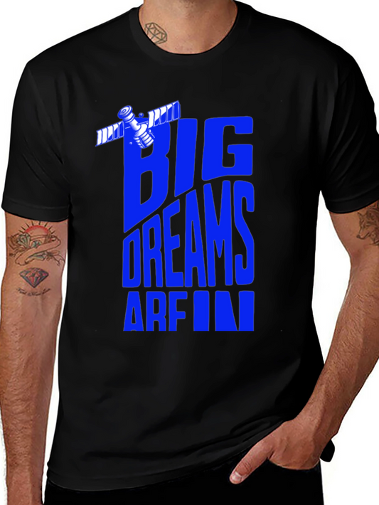 Big Dreams T-Shirt - Space Satellite Graphic Tee