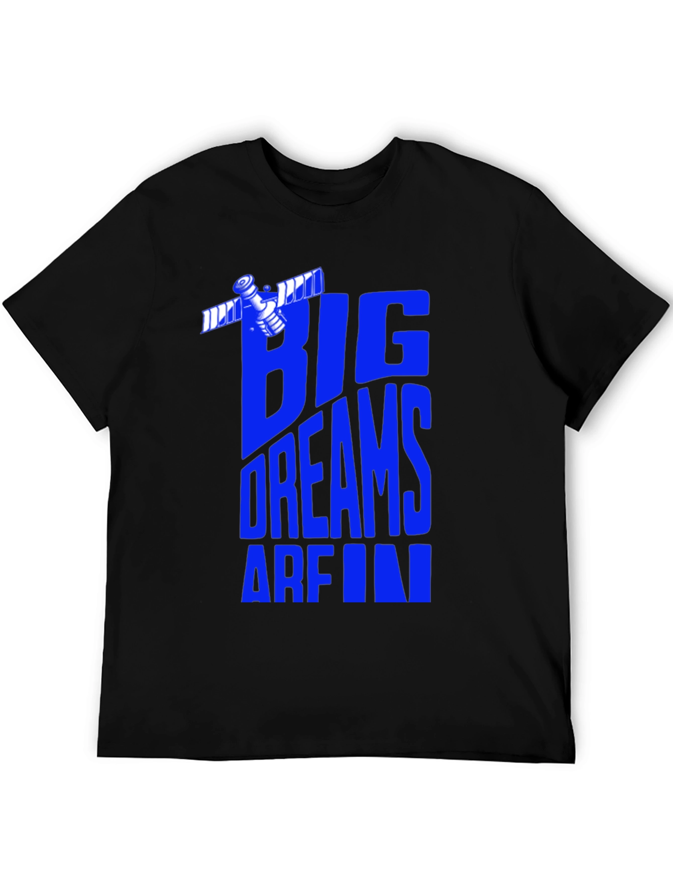 Big Dreams T-Shirt - Space Satellite Graphic Tee