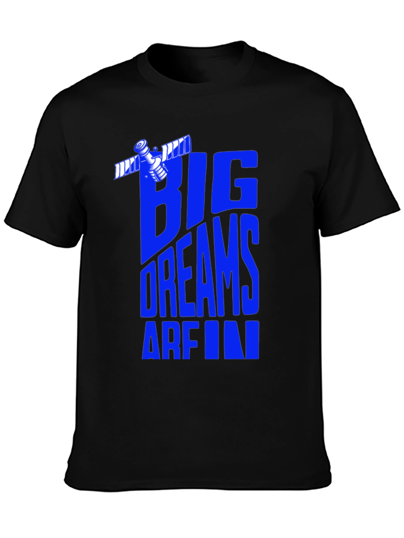 Big Dreams T-Shirt - Space Satellite Graphic Tee